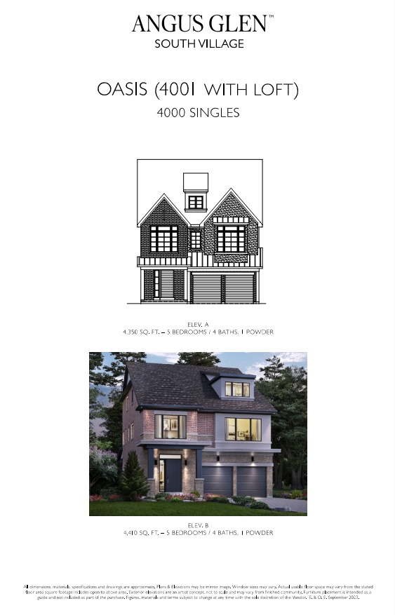 Oasis - Elev. B with Loft floor plan