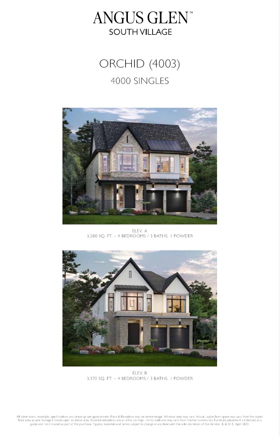 Orchid - Elev. B floor plan