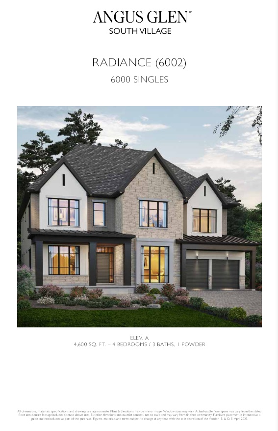 Radiance - Elev. A floor plan