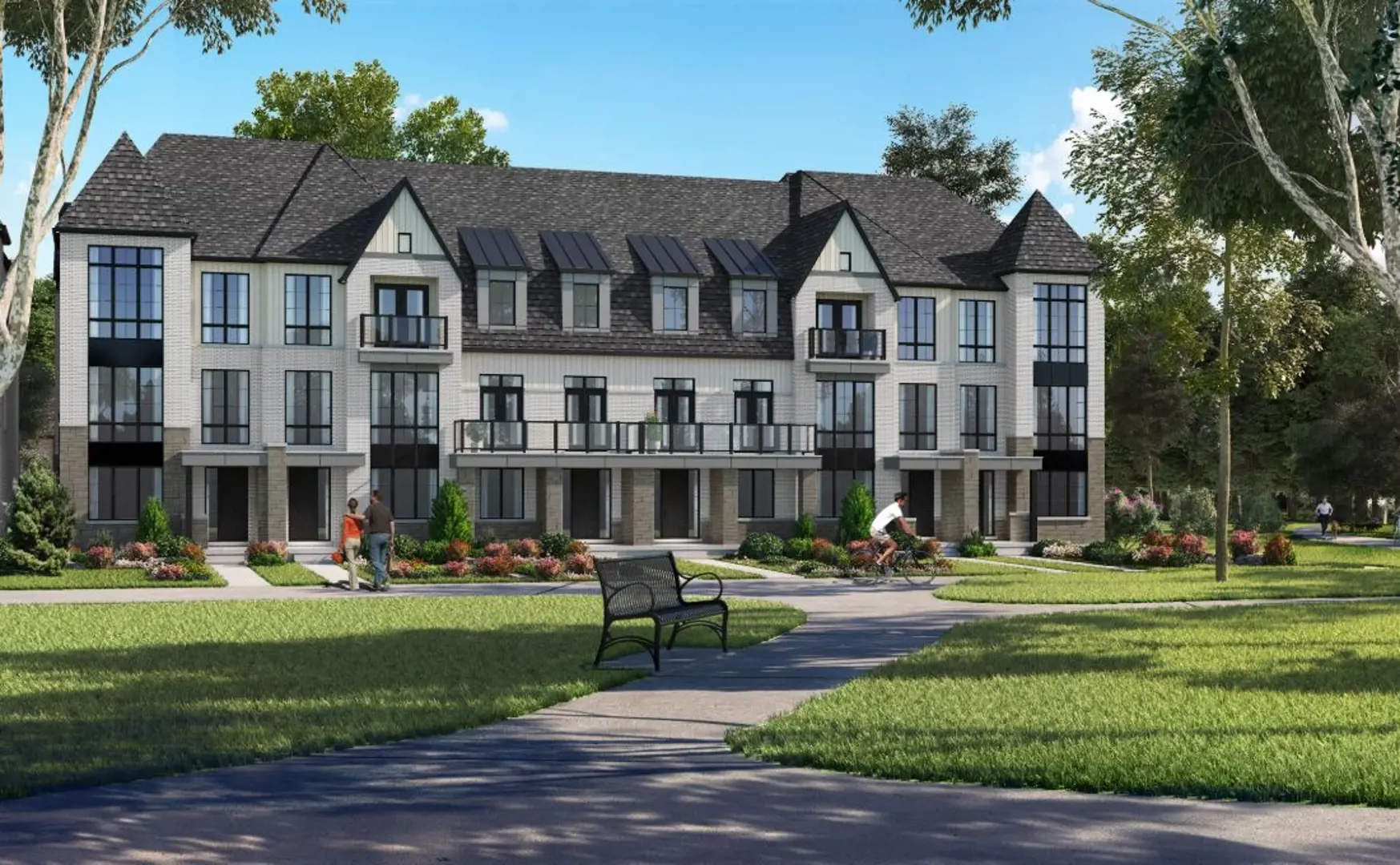 Angus Glen South Village - Phase 1B - Townhomes, Markham. Artist’s rendering.