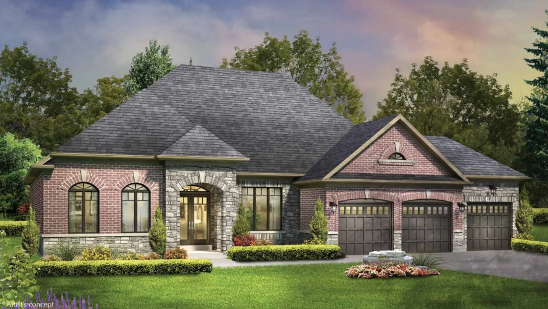 Anten Mills, Springwater. Artist’s rendering.