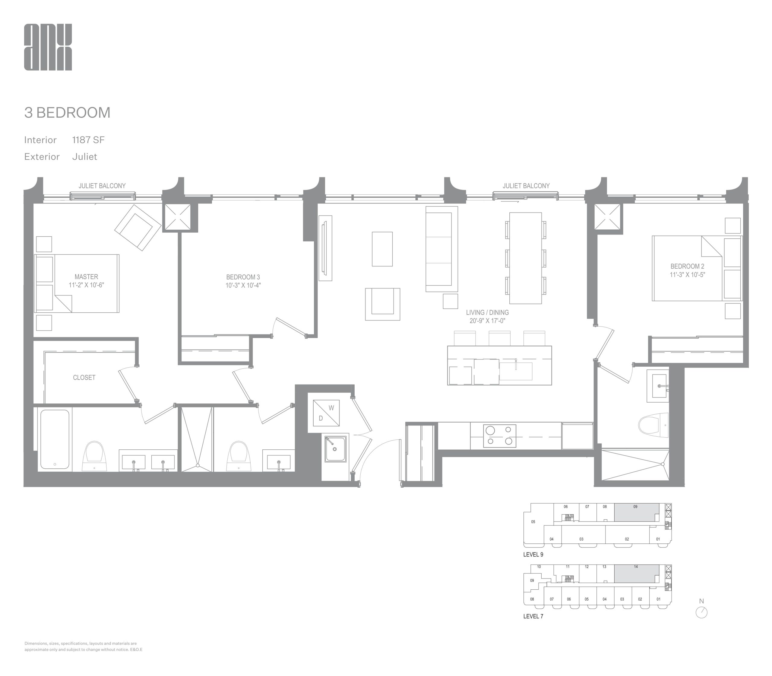1187 SF plan preview