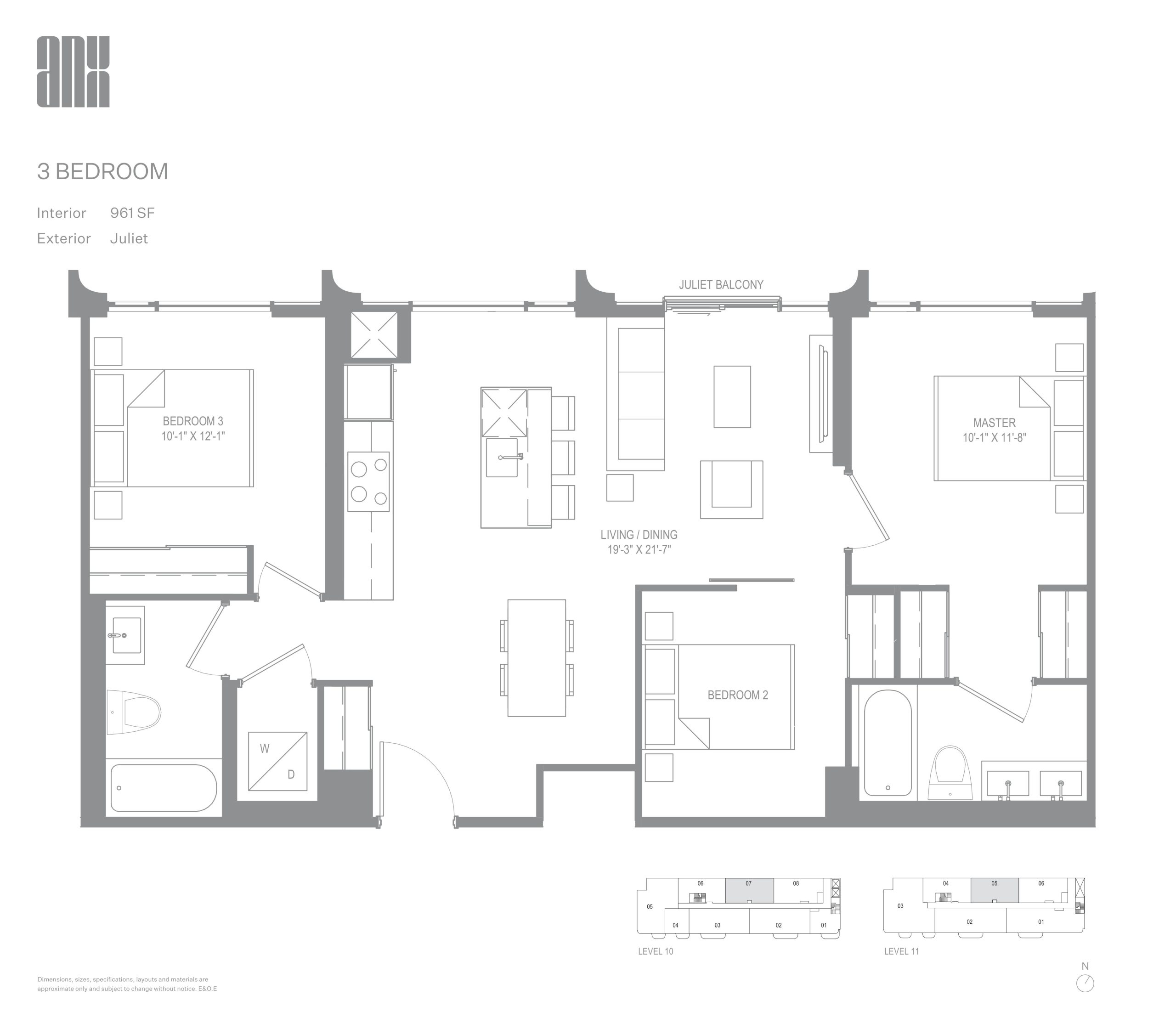 961 SF plan preview