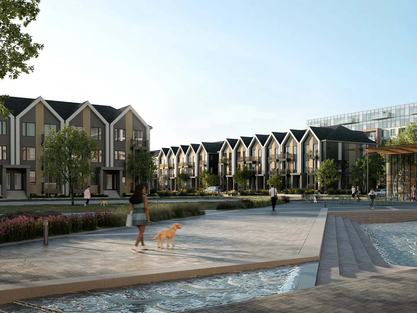 Aura at Lakeview Village - Townhomes - Final Phase, Mississauga. Artist’s rendering.