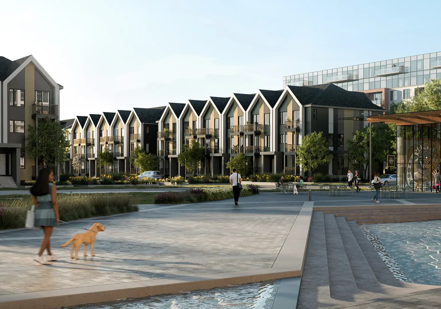Aura at Lakeview Village - Townhomes, Mississauga. Artist’s rendering.
