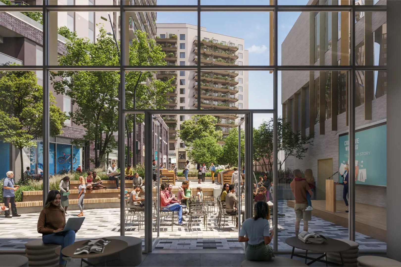 Baker District Condos rendering 3