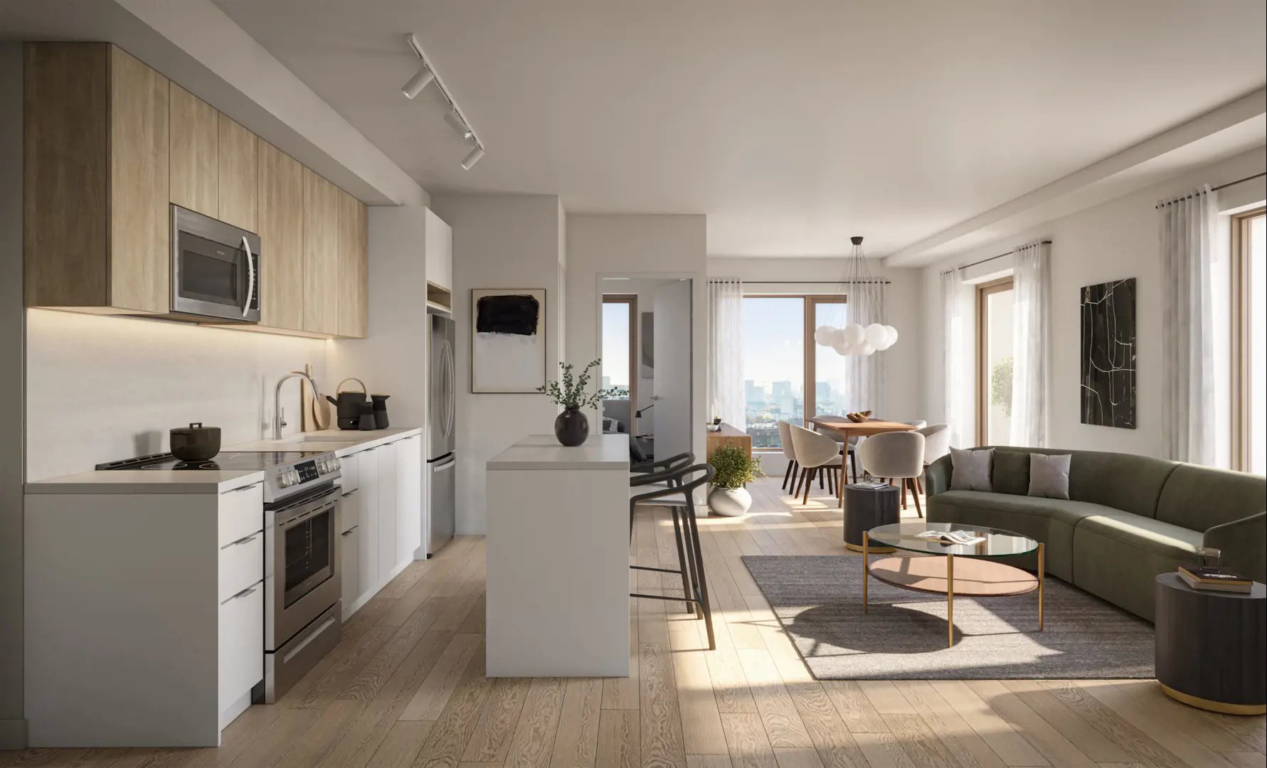 Baker District Condos rendering 4
