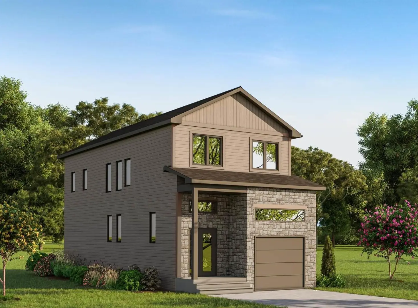 Belle Rose Park, Bedford. Artist’s rendering.