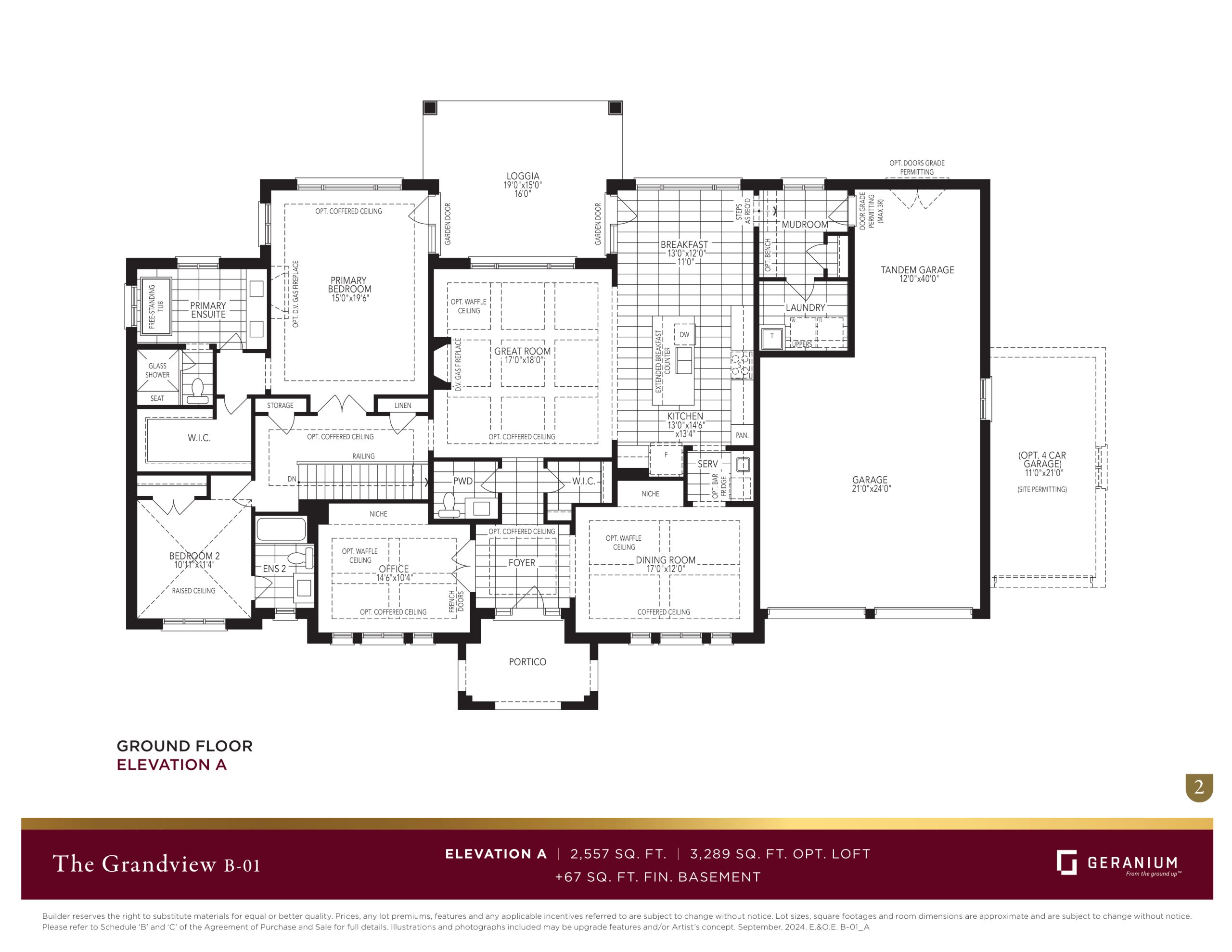 The Grandview - Elevation A plan preview
