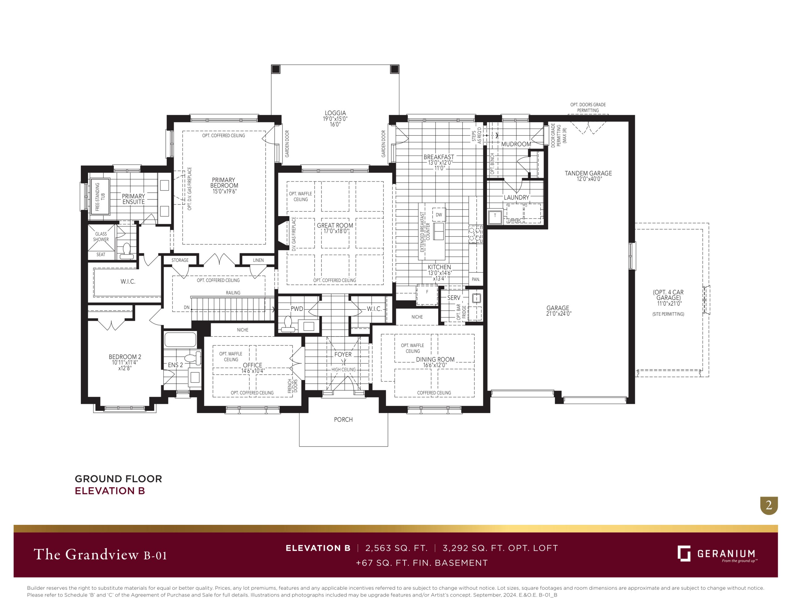 The Grandview - Elevation B plan preview