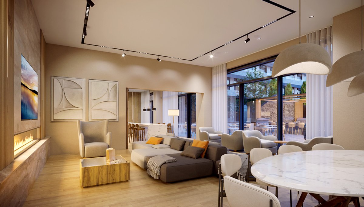 Three new elegant 12-storey buildings influenced by the minimalism of Scandinavian design.