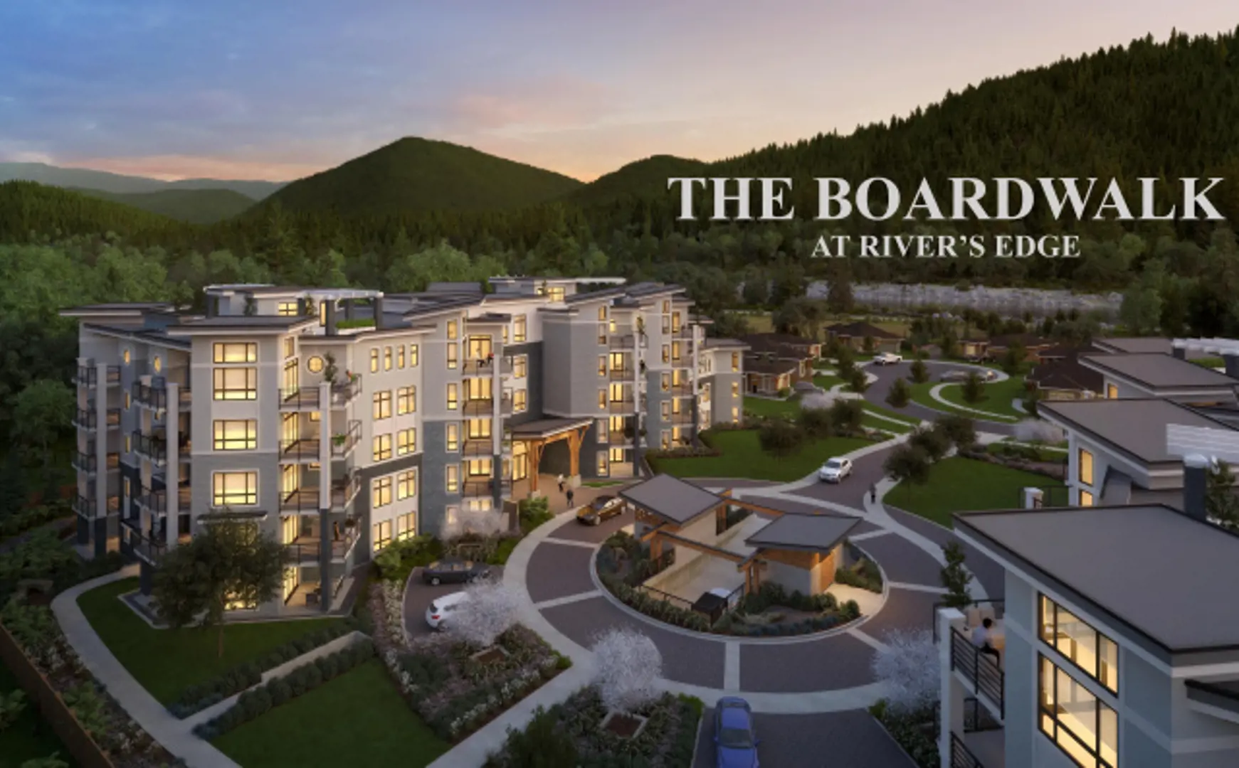 Boardwalk at River’s Edge Condos – Phase 3, Chilliwack. Artist’s rendering.