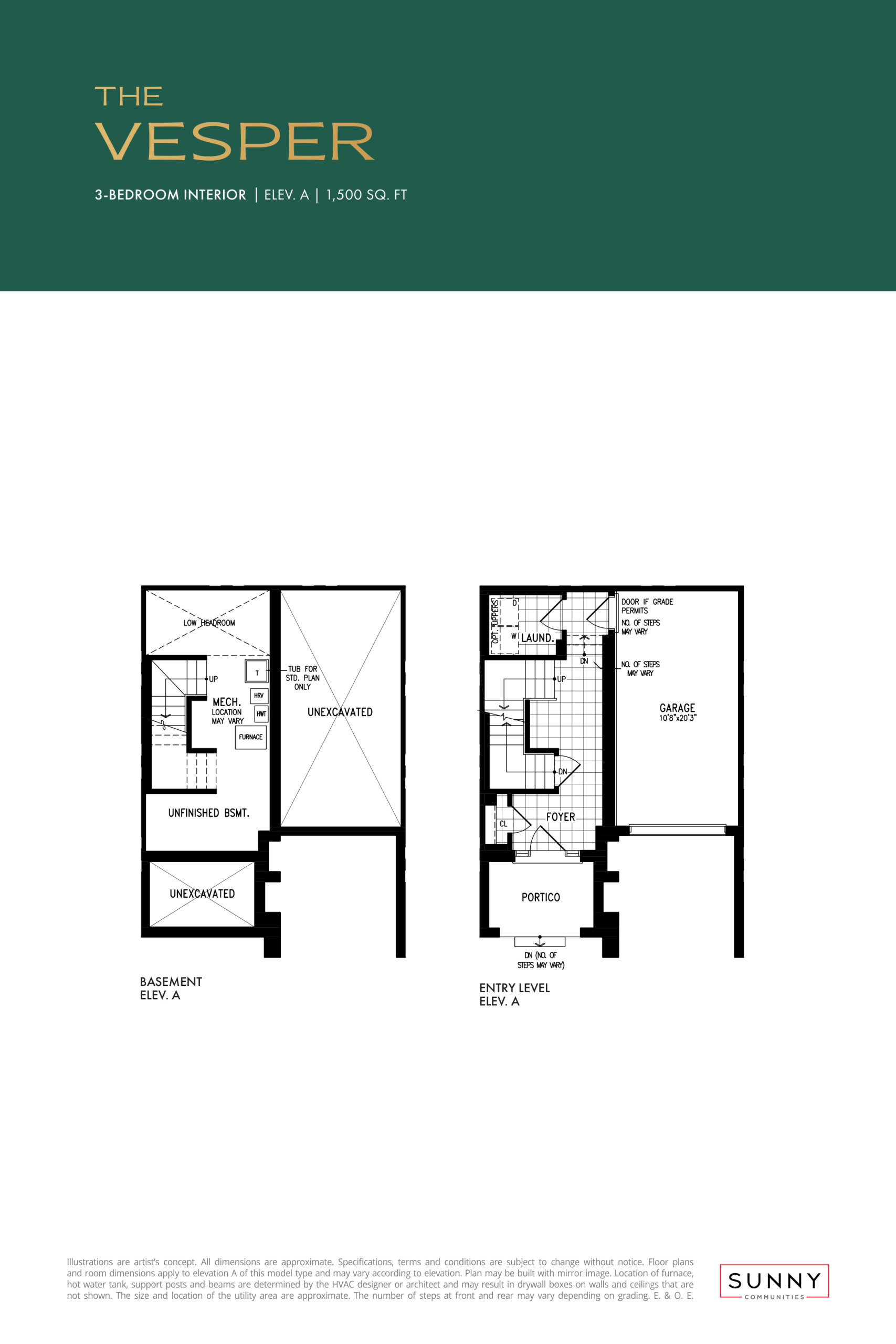 Vesper - BB-1 - Elevation A plan preview