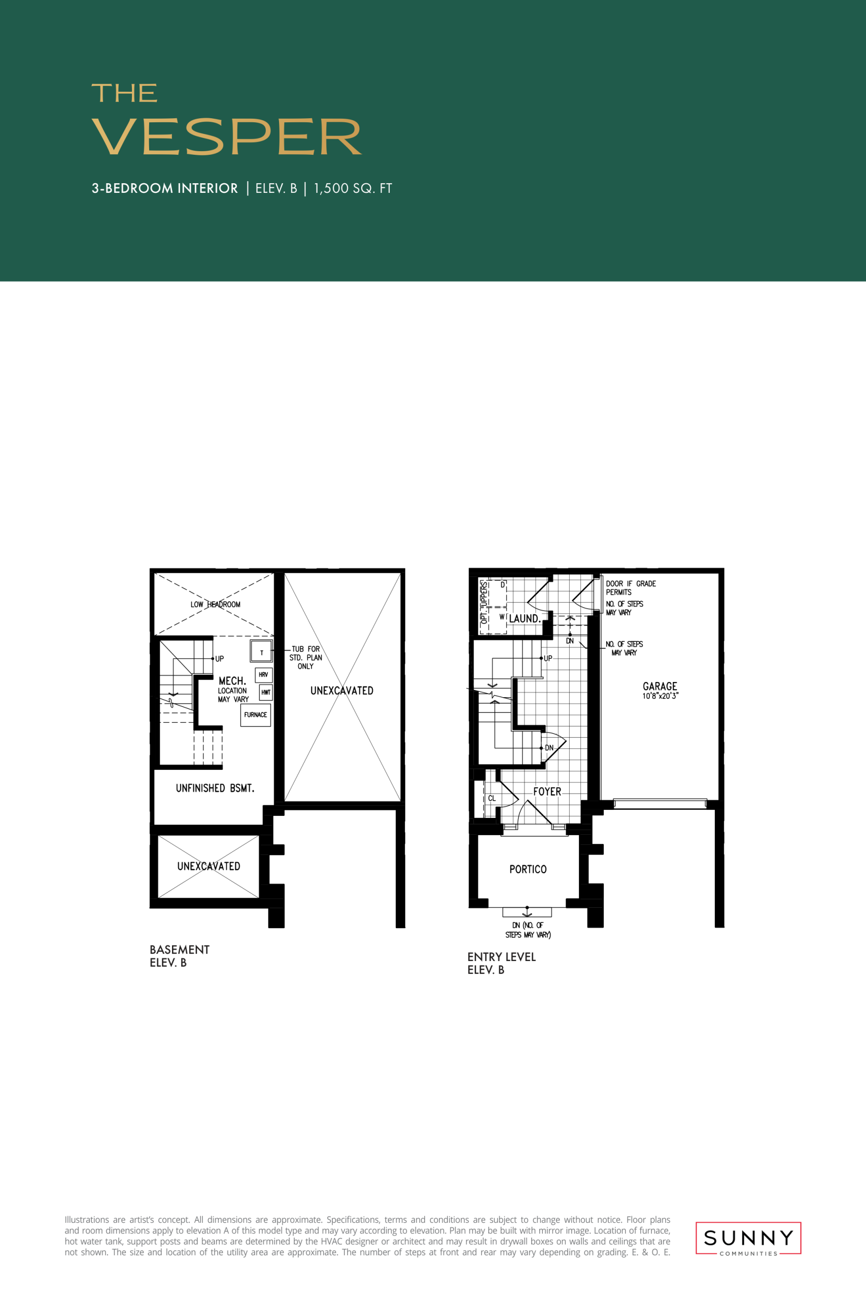 Vesper - BB-1 - Elevation B plan preview