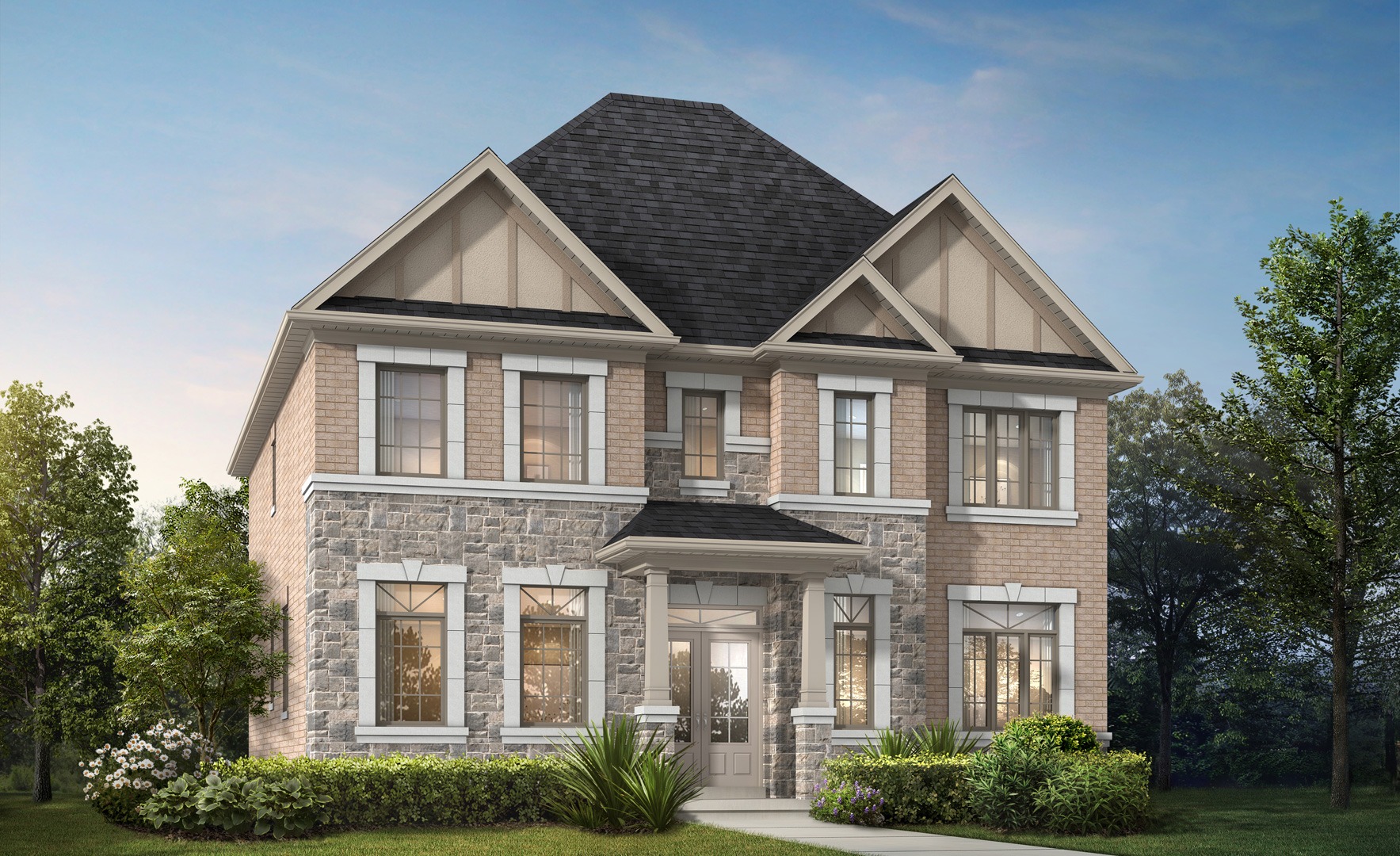 Moodie (with Coach House) - Elev. B floor plan