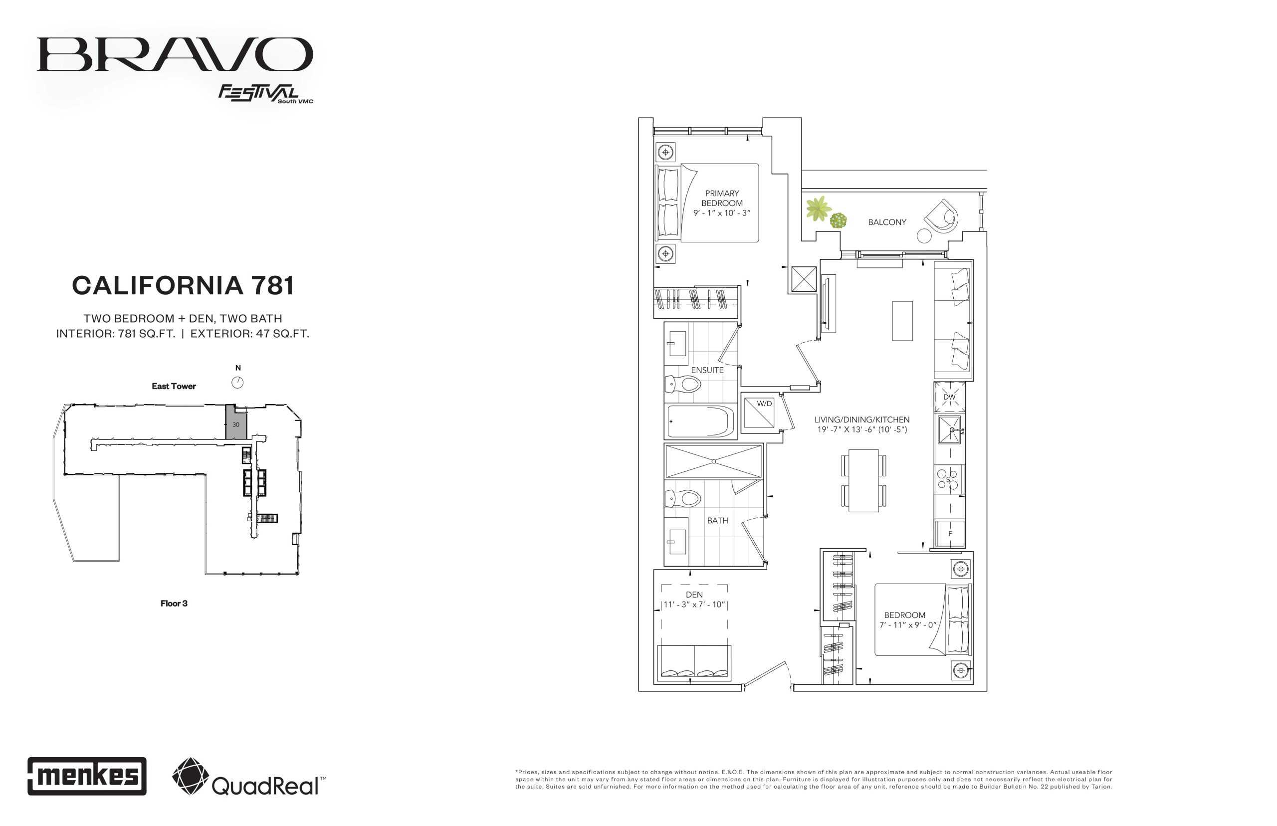 California 781 floor plan