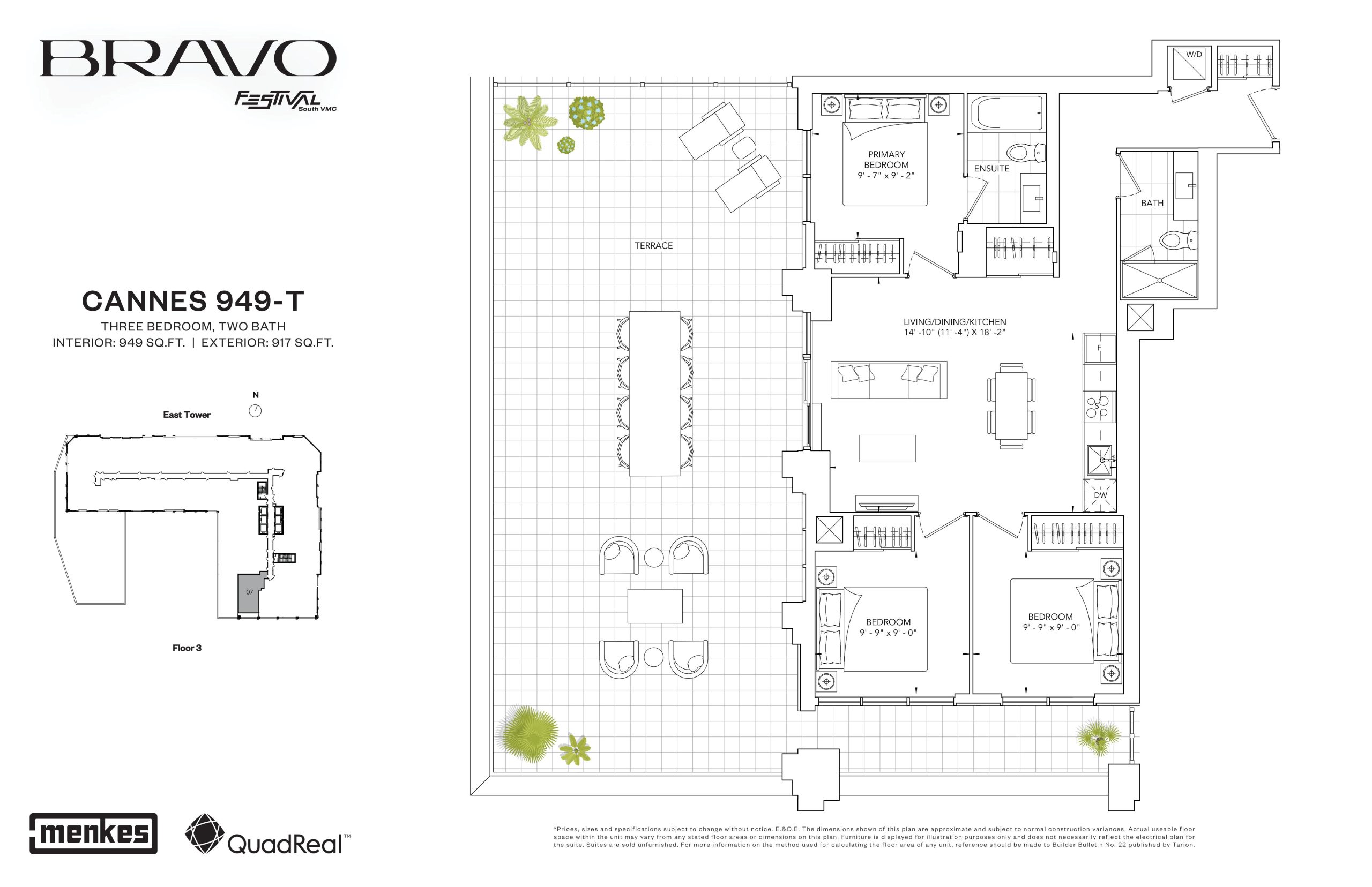 Cannes 949-T floor plan