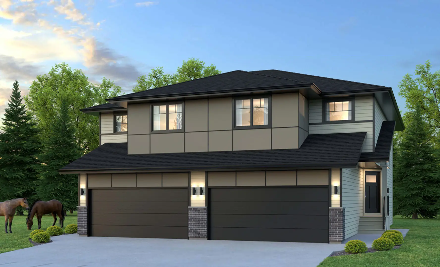 Brighton - Single Family Homes, Saskatoon. Artist’s rendering.