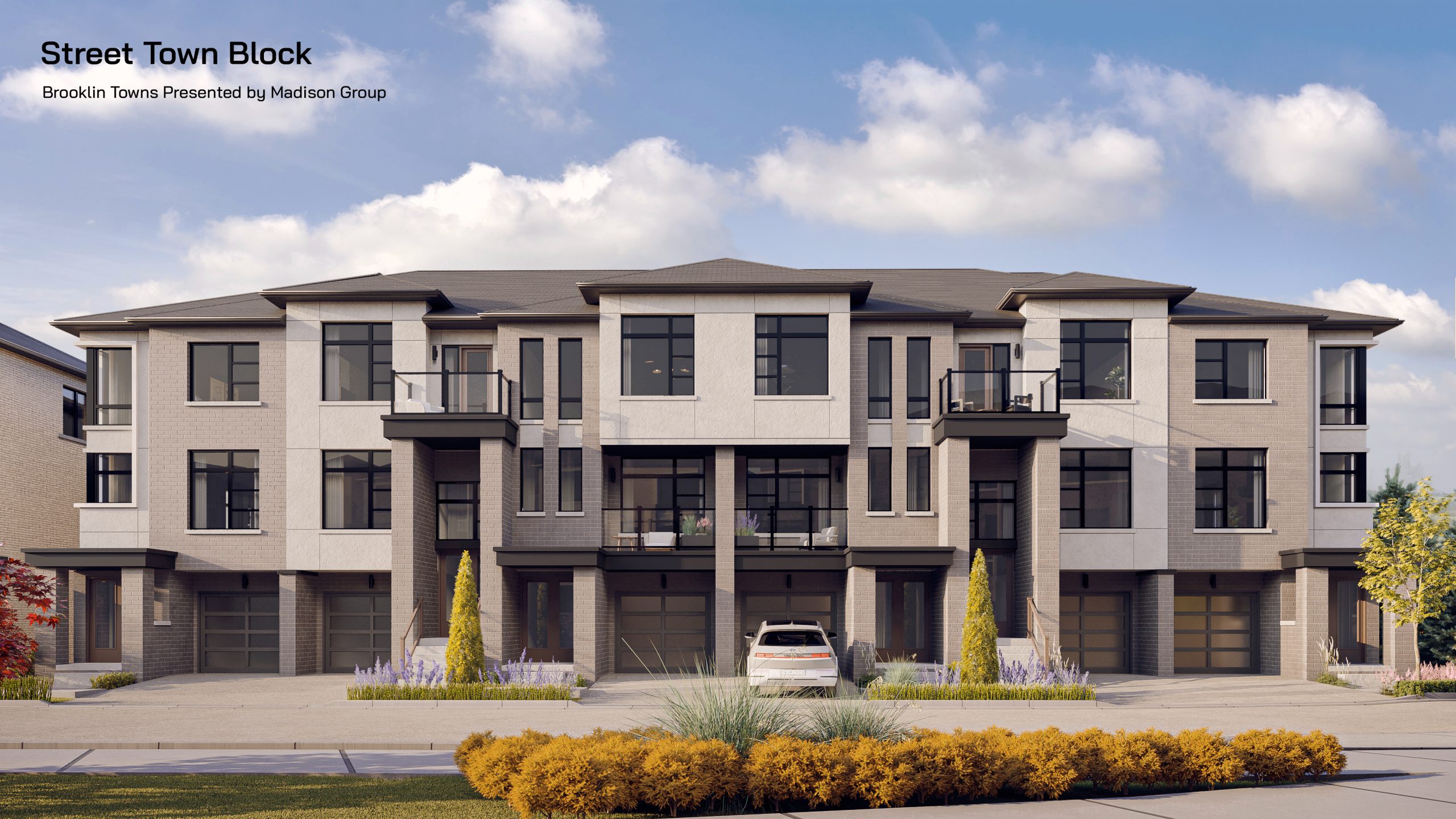Brooklin Towns, Whitby. Artist’s rendering.