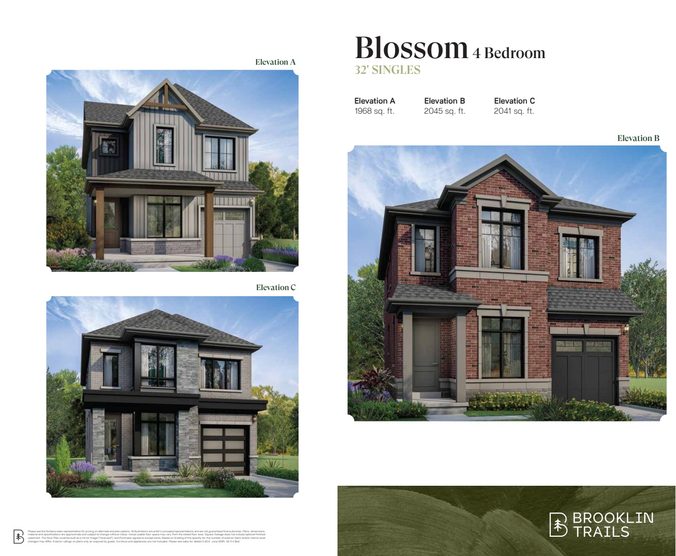 Blossom 4 Bedroom - Elev. A plan preview