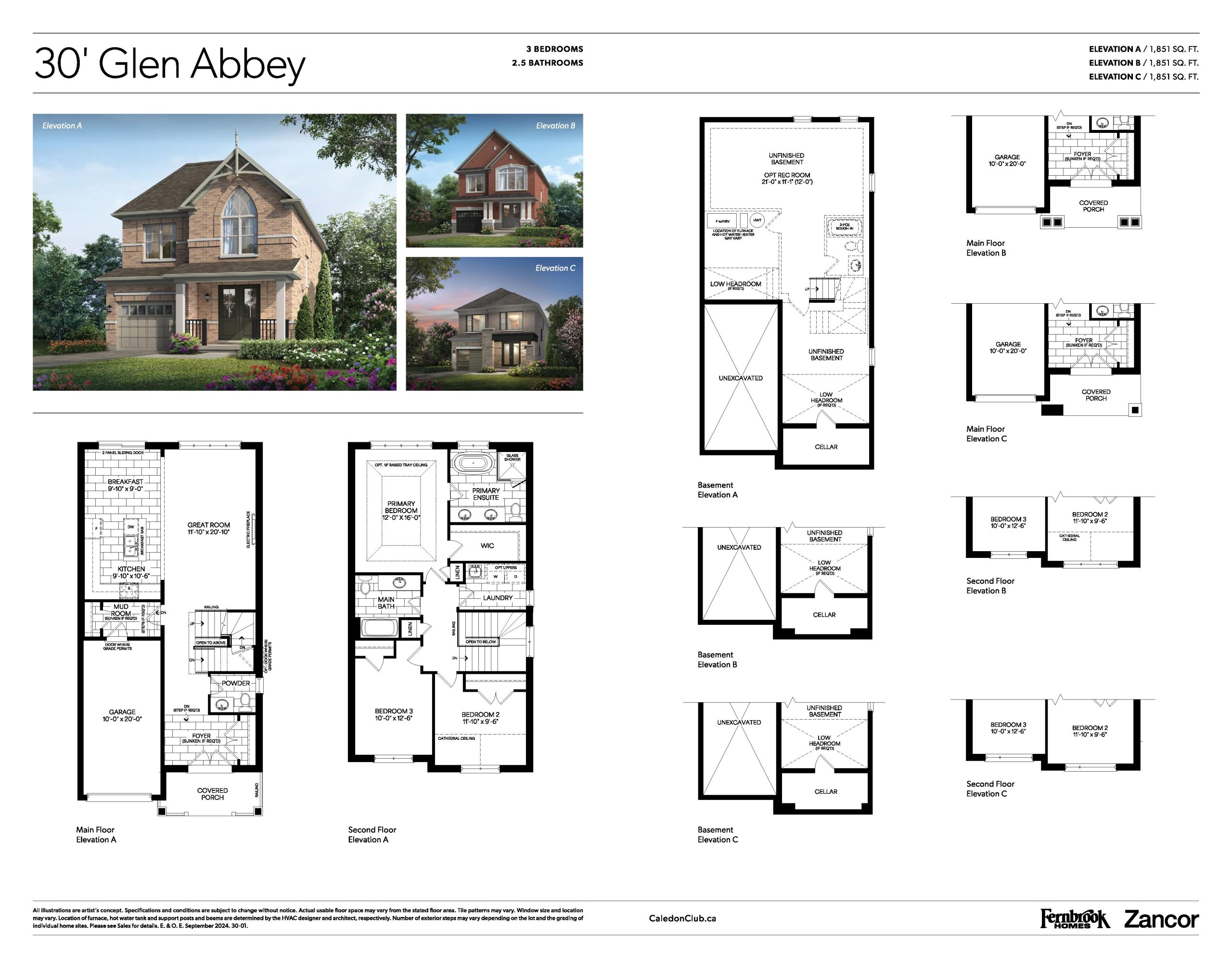 30' Glen Abbey plan preview