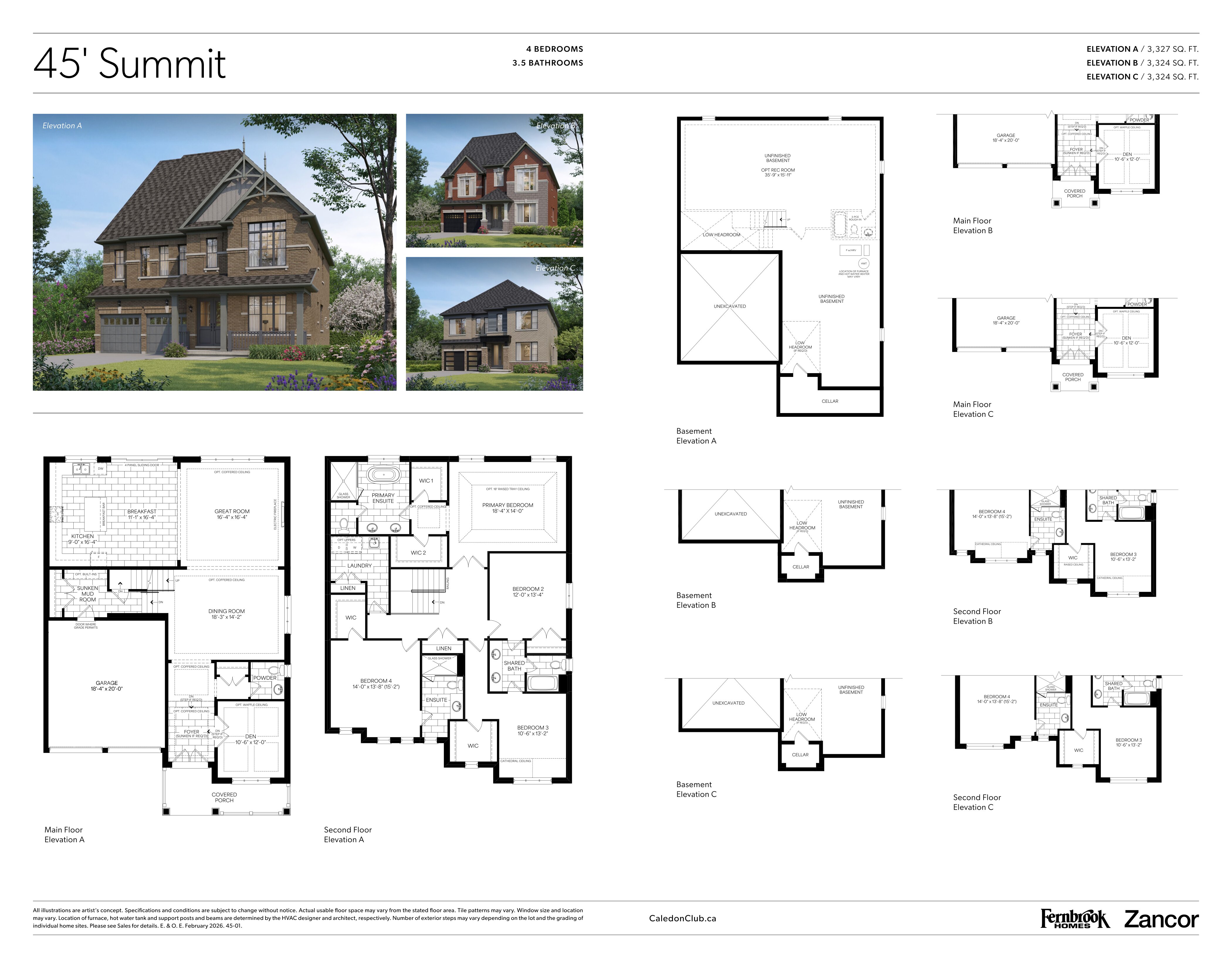 Summit - Elev. A plan preview