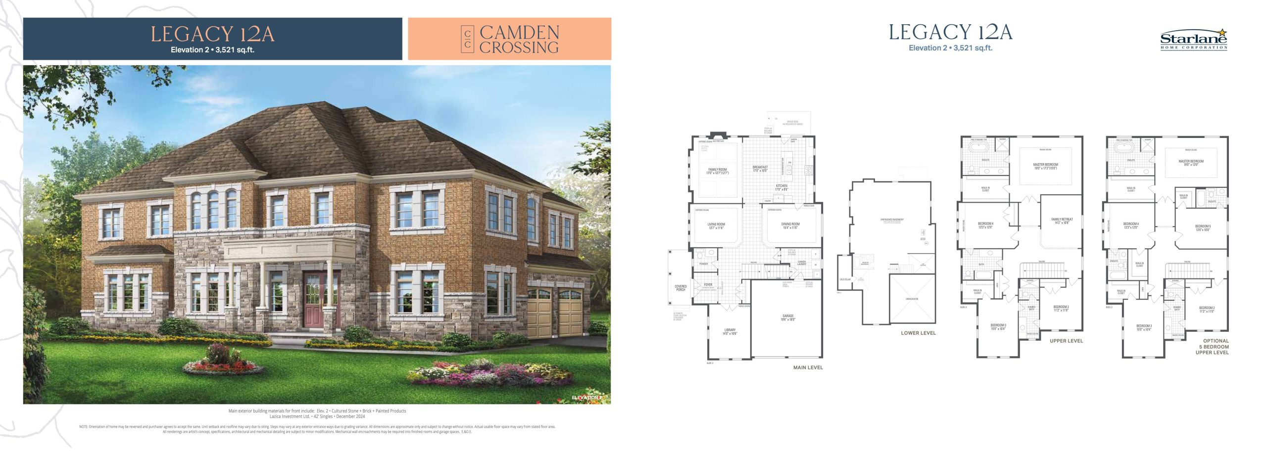 Legacy 12A Elevation 2 plan preview
