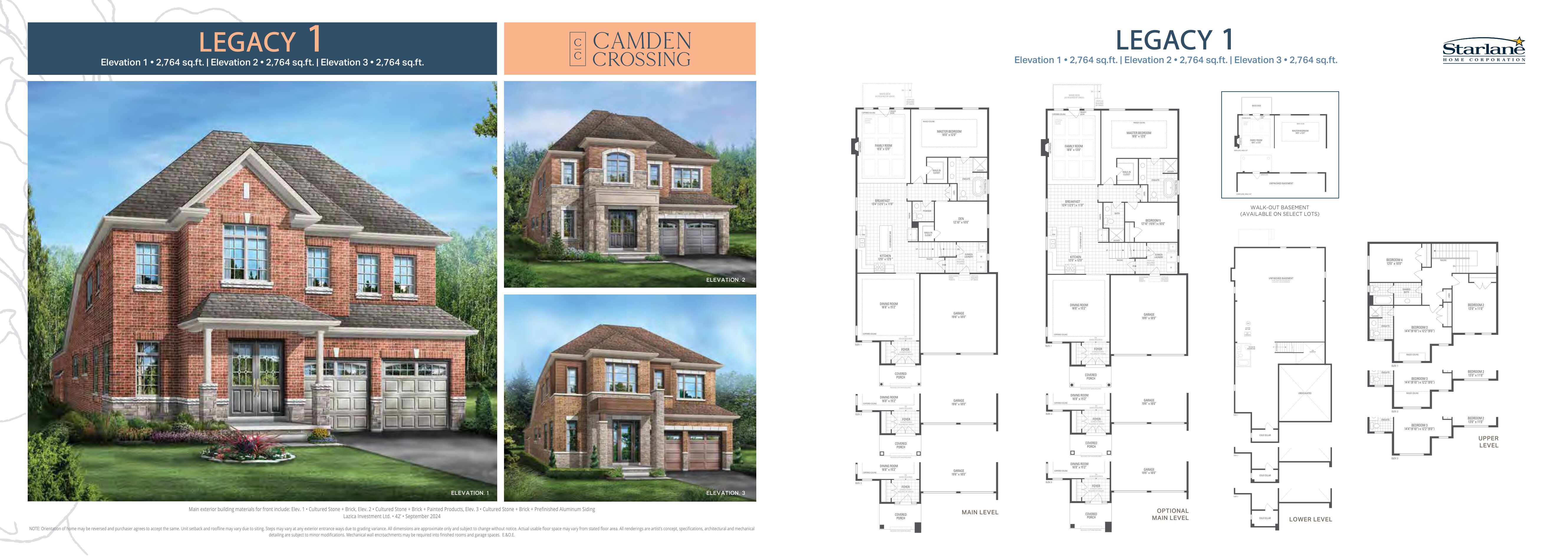 Legacy 1 Elev. 1 - 4 Bed plan preview