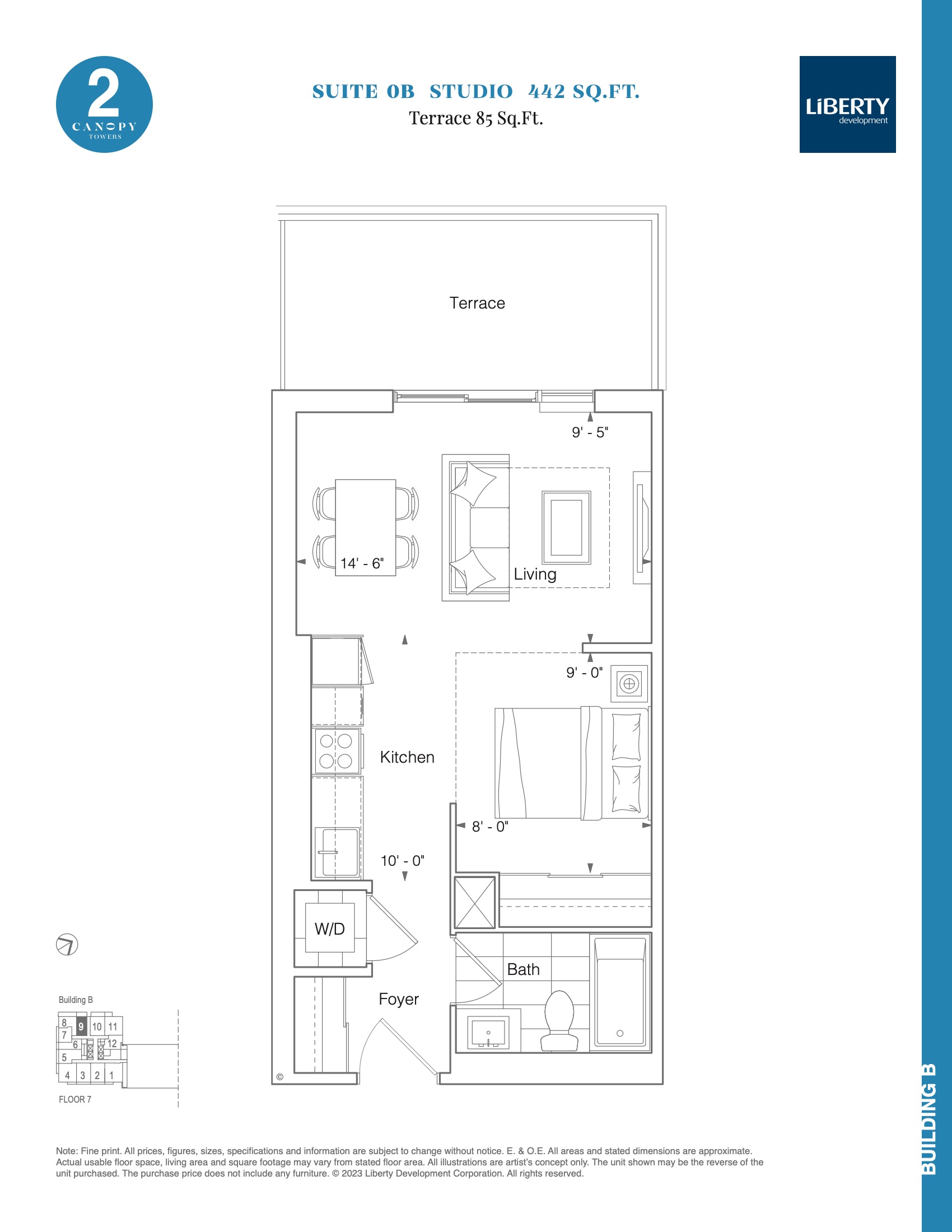 Suite 0B floor plan