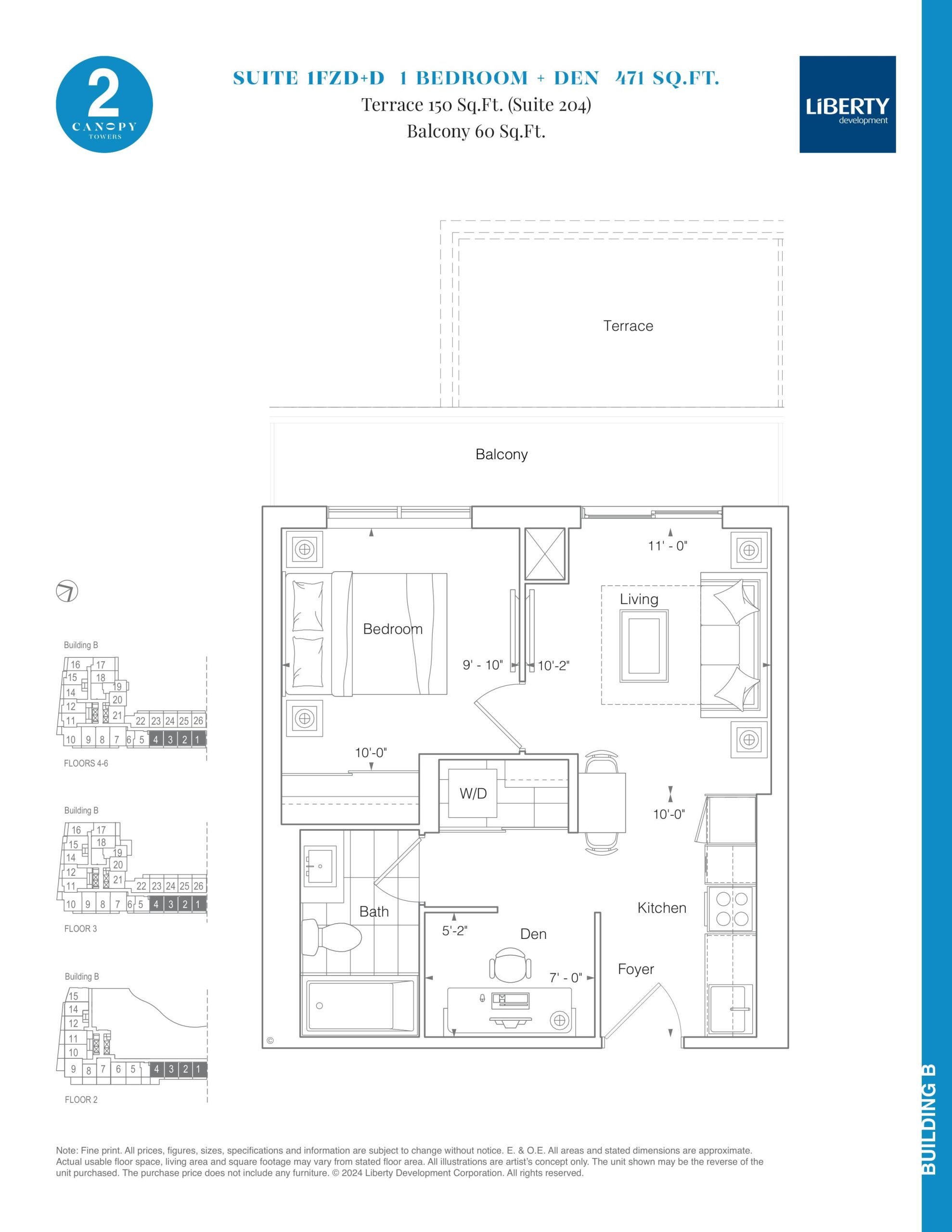 Suite 1FZD+D plan preview