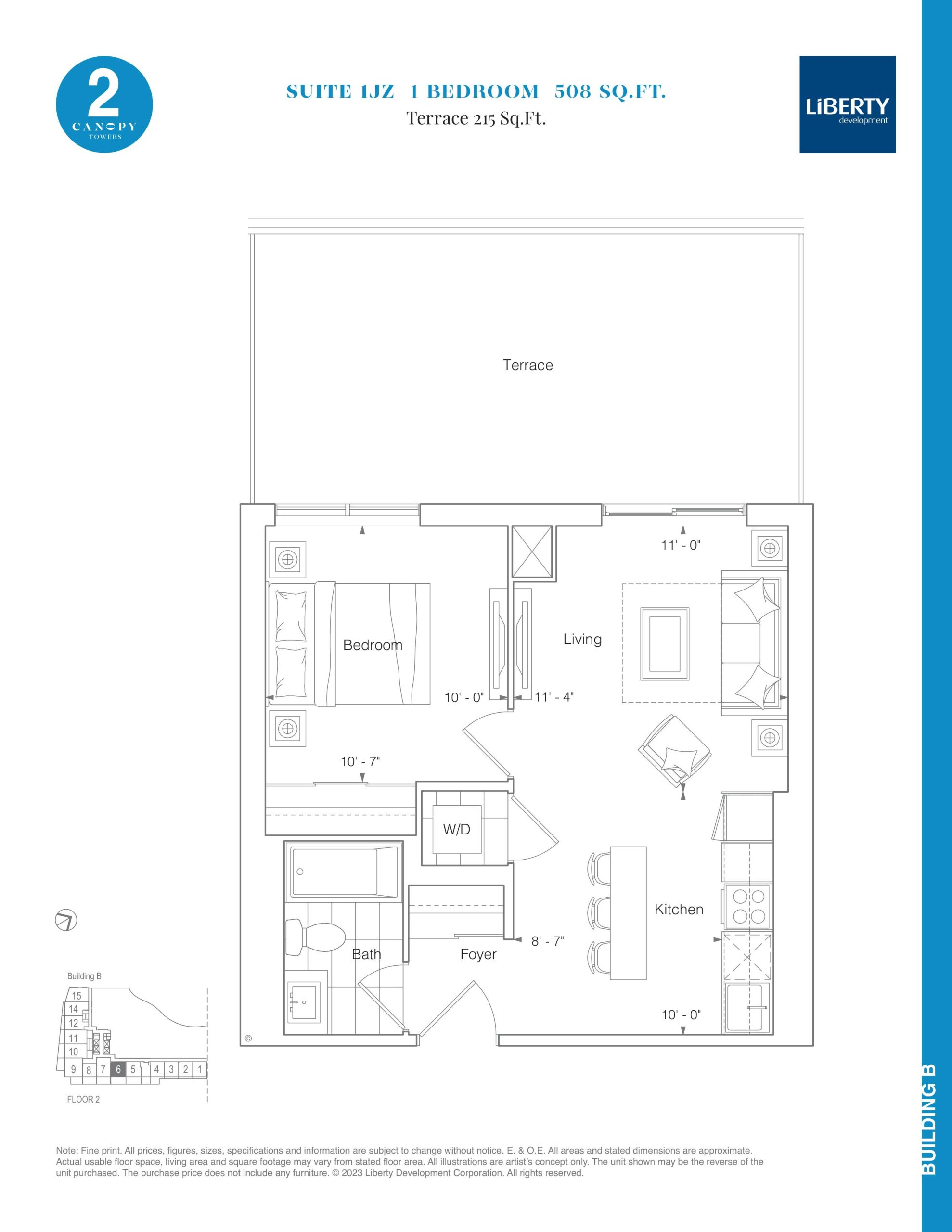 Suite 1JZ floor plan