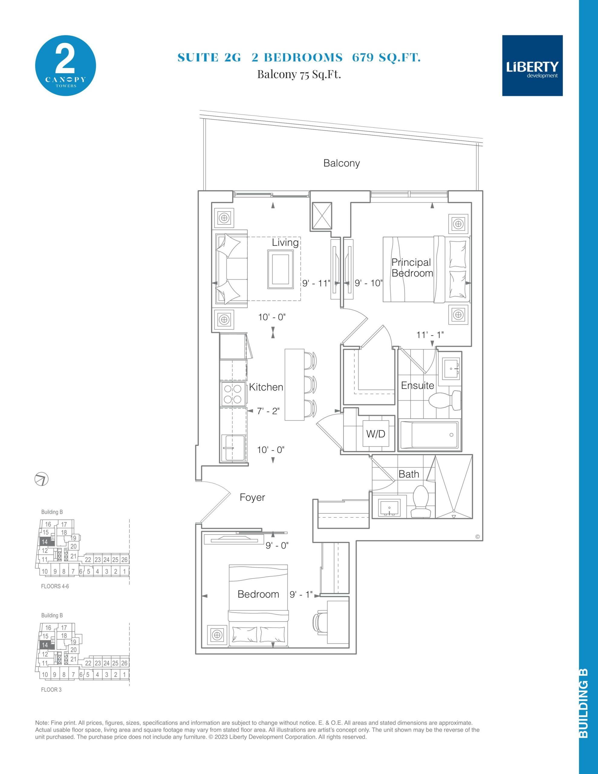 Suite 2G floor plan