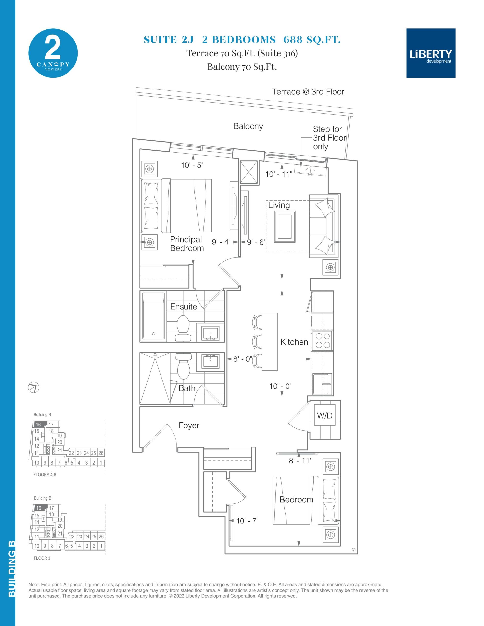 Suite 2J floor plan