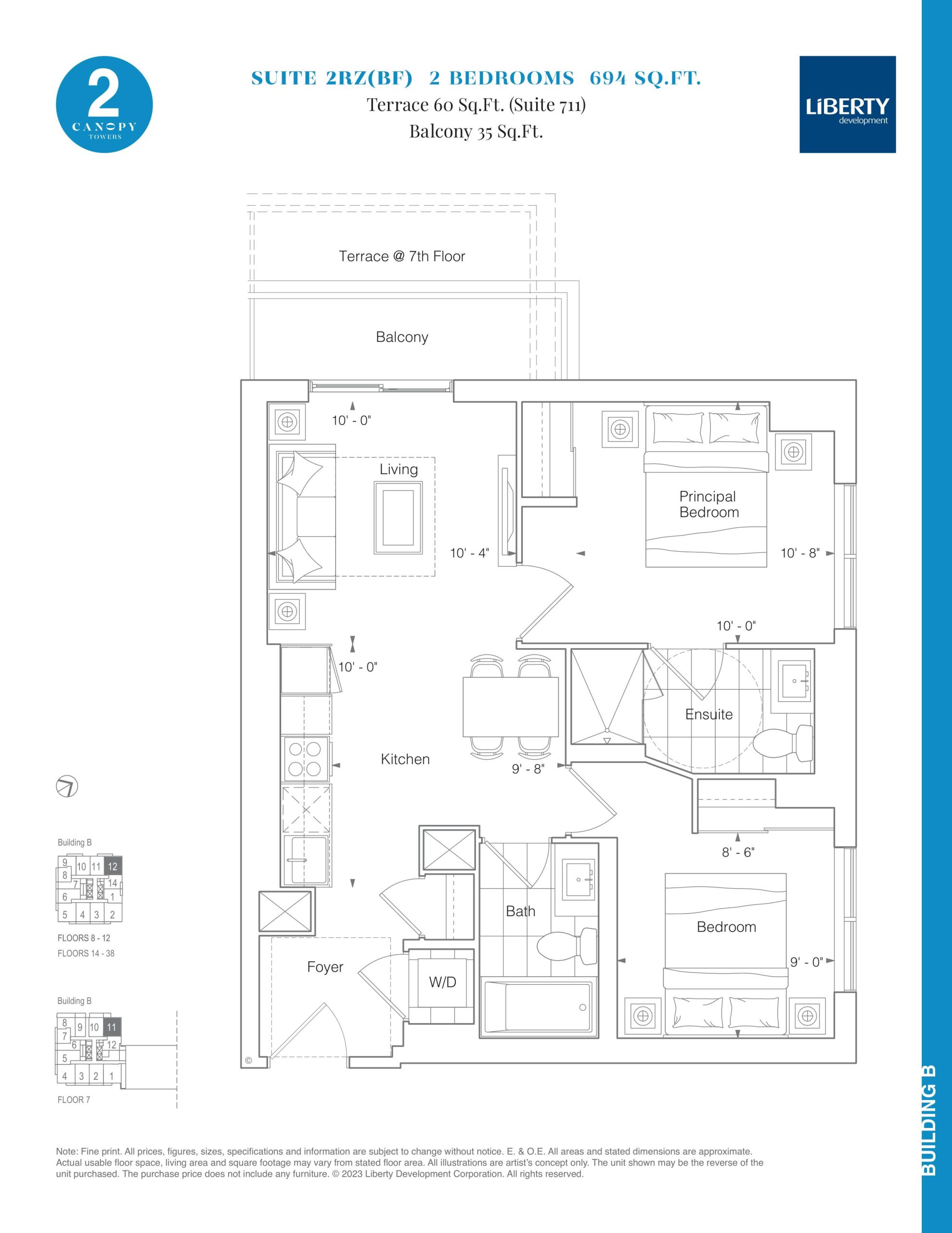 Suite 2RZ(BF) floor plan