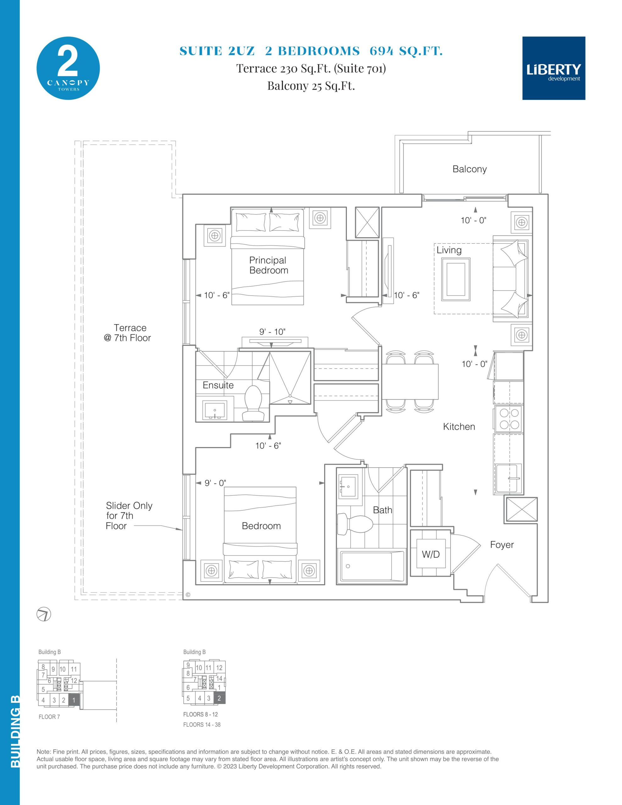 Suite 2UZ floor plan