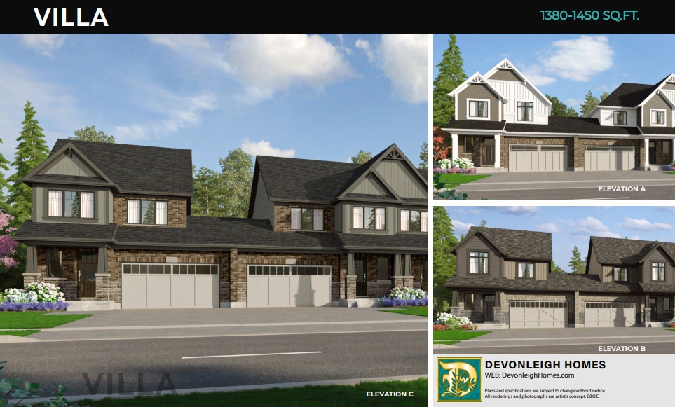 Villa Town Home - End Unit plan preview