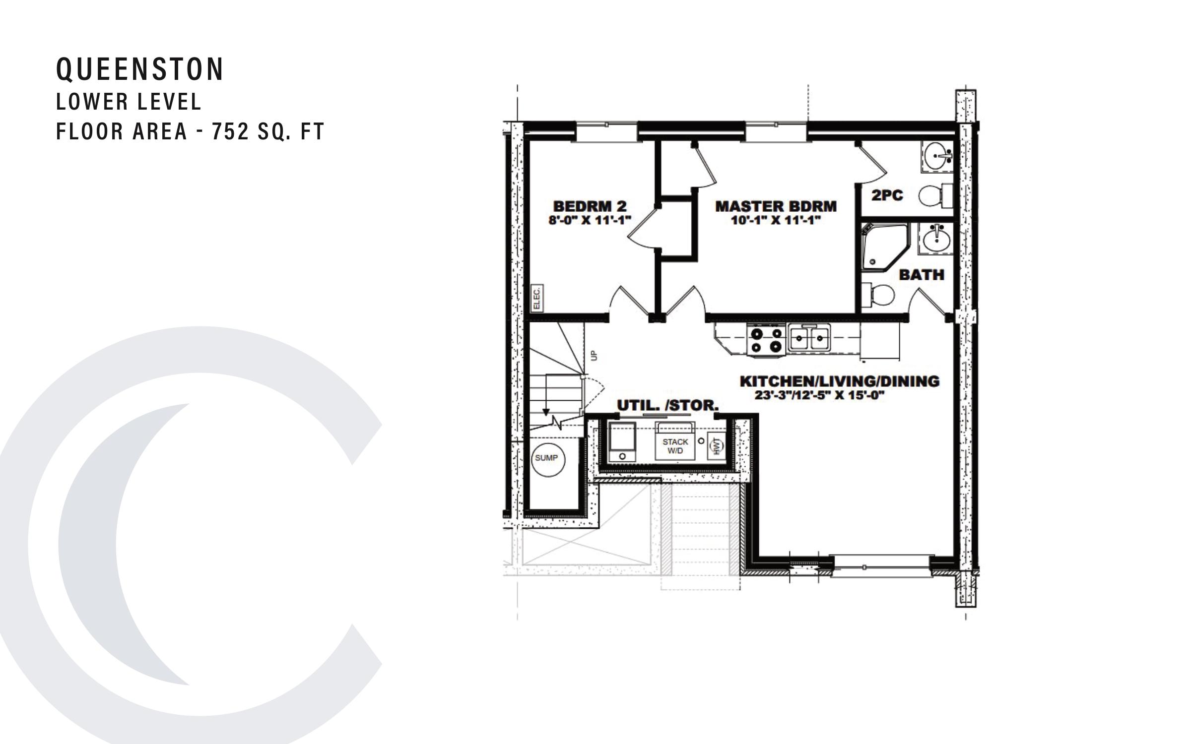 Queenston (Lower Level) plan preview