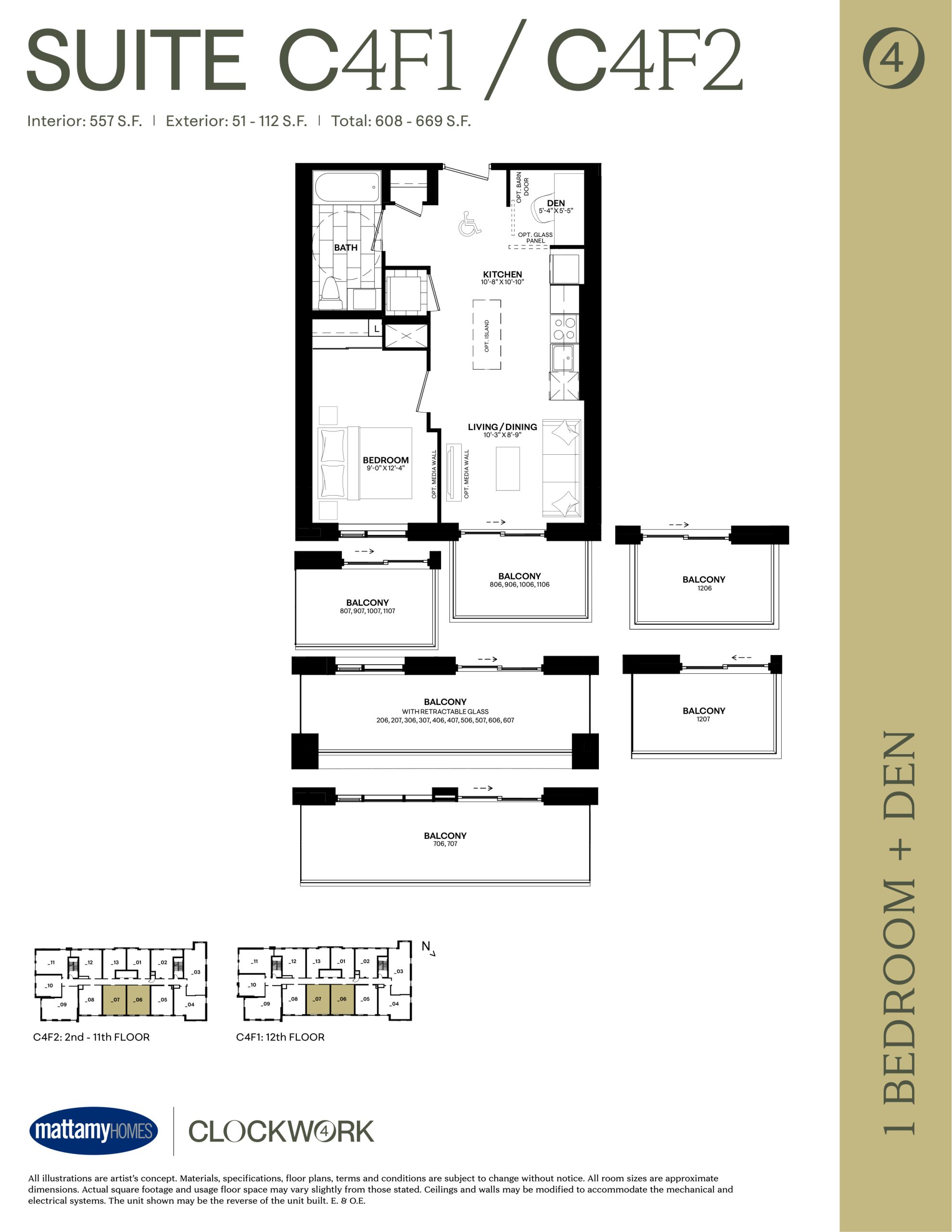 Suite C4F1/C4F2 plan preview