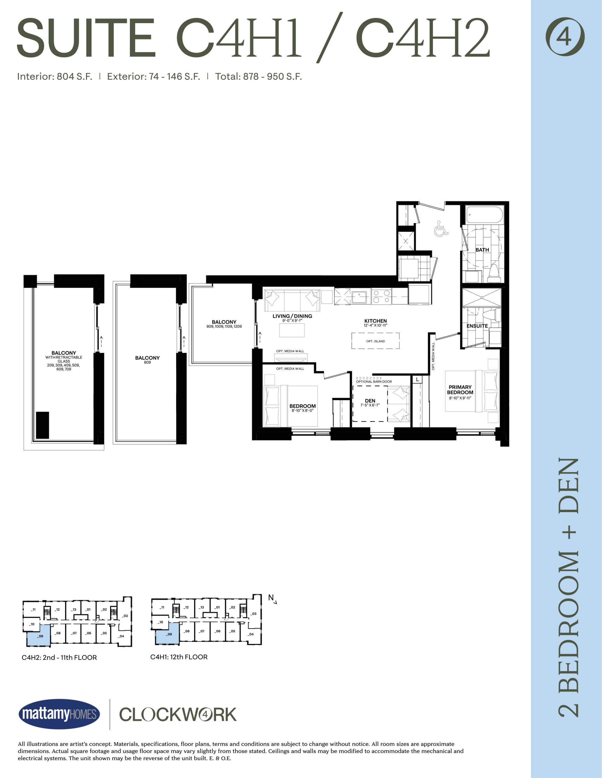 Suite C4H1/C4H2 plan preview