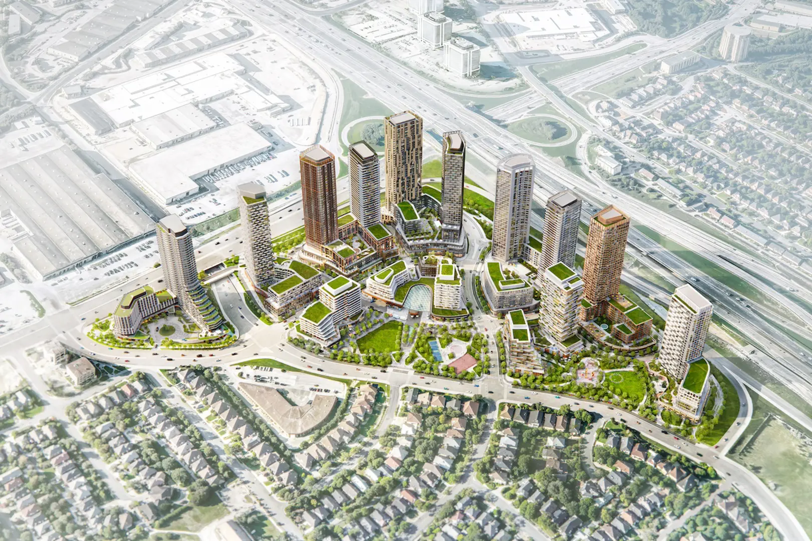 Cloverdale Mall - Remaining Phases, Toronto. Artist’s rendering.