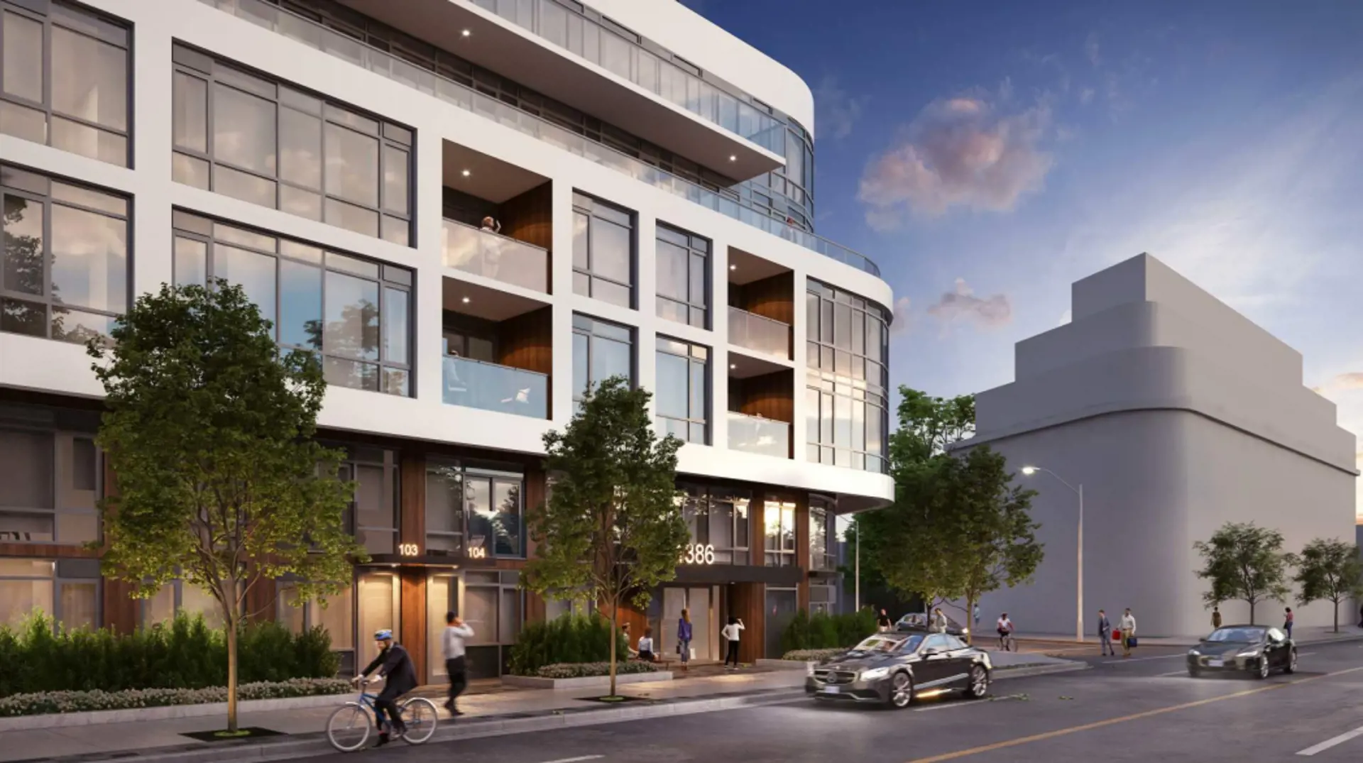 Clubhouse Condominiums Exterior Rendering
