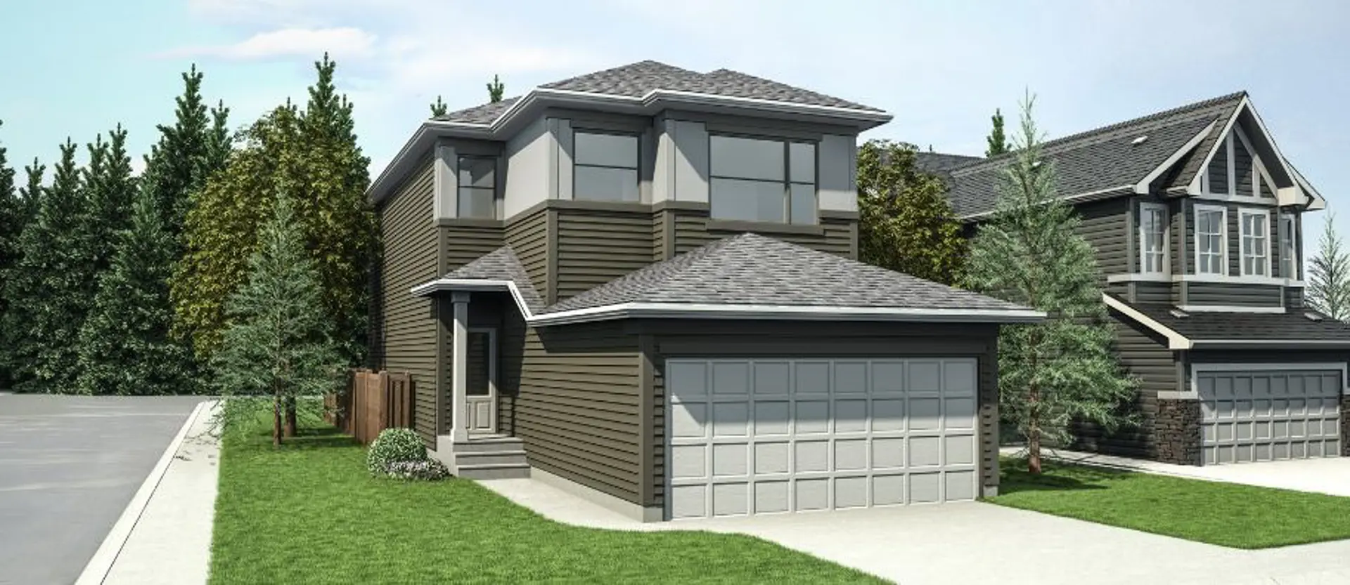 College Woods at Lakeview, Edmonton. Artist’s rendering.