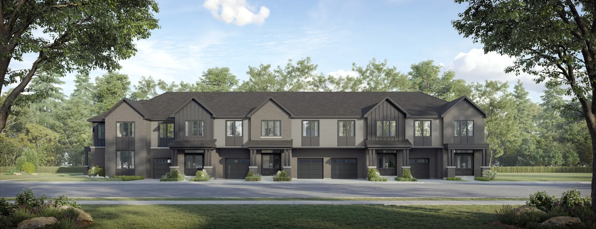 Creekview Collective Towns, Milton. Artist’s rendering.