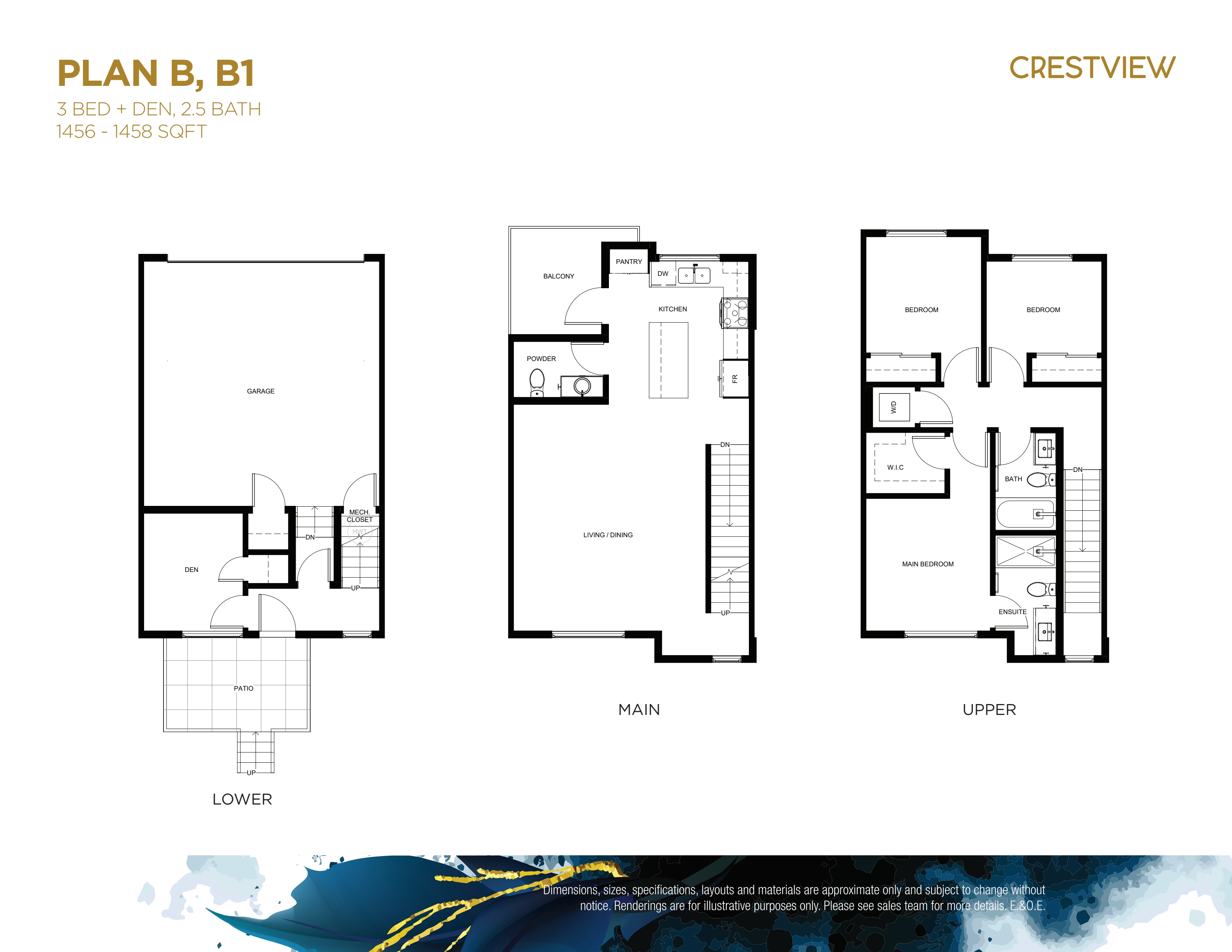 B, B1 plan preview
