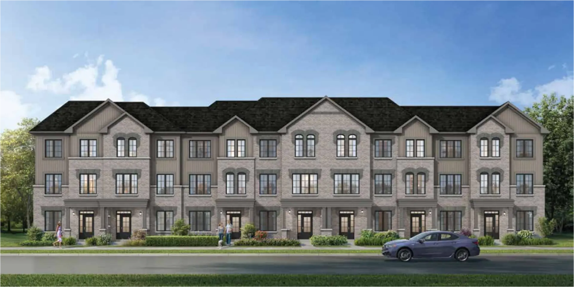 Crown of Caledon - Townhomes, Brampton. Artist’s rendering.
