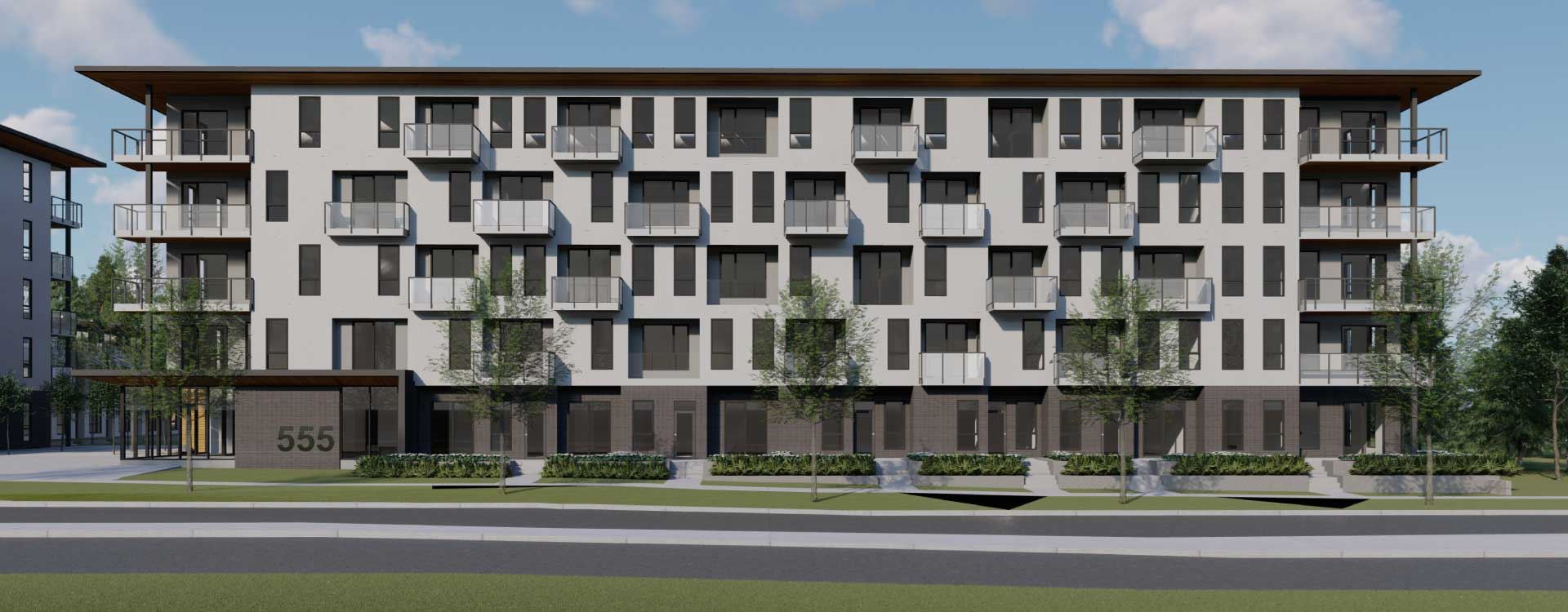 Currie Barracks Condos, Calgary. Artist’s rendering.