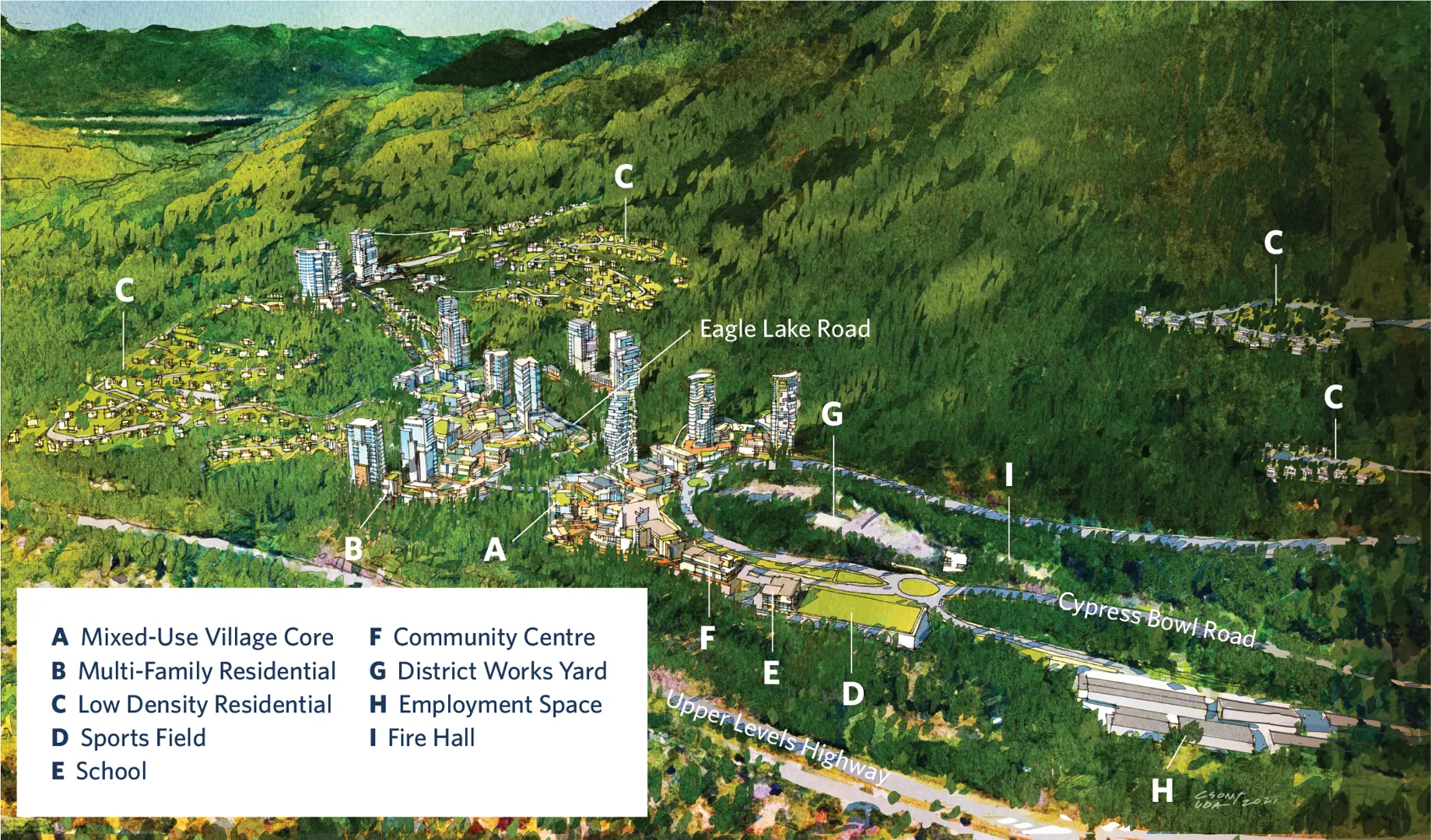 Cypress Village, West Vancouver. Artist’s rendering.