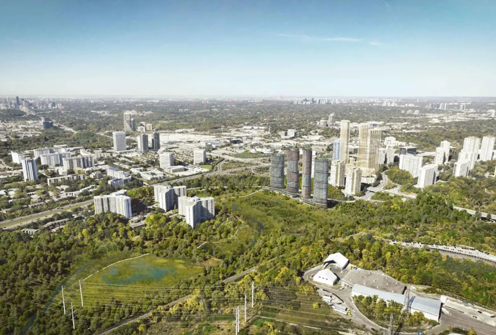 Don Valley Reconnects, Toronto. Artist’s rendering.