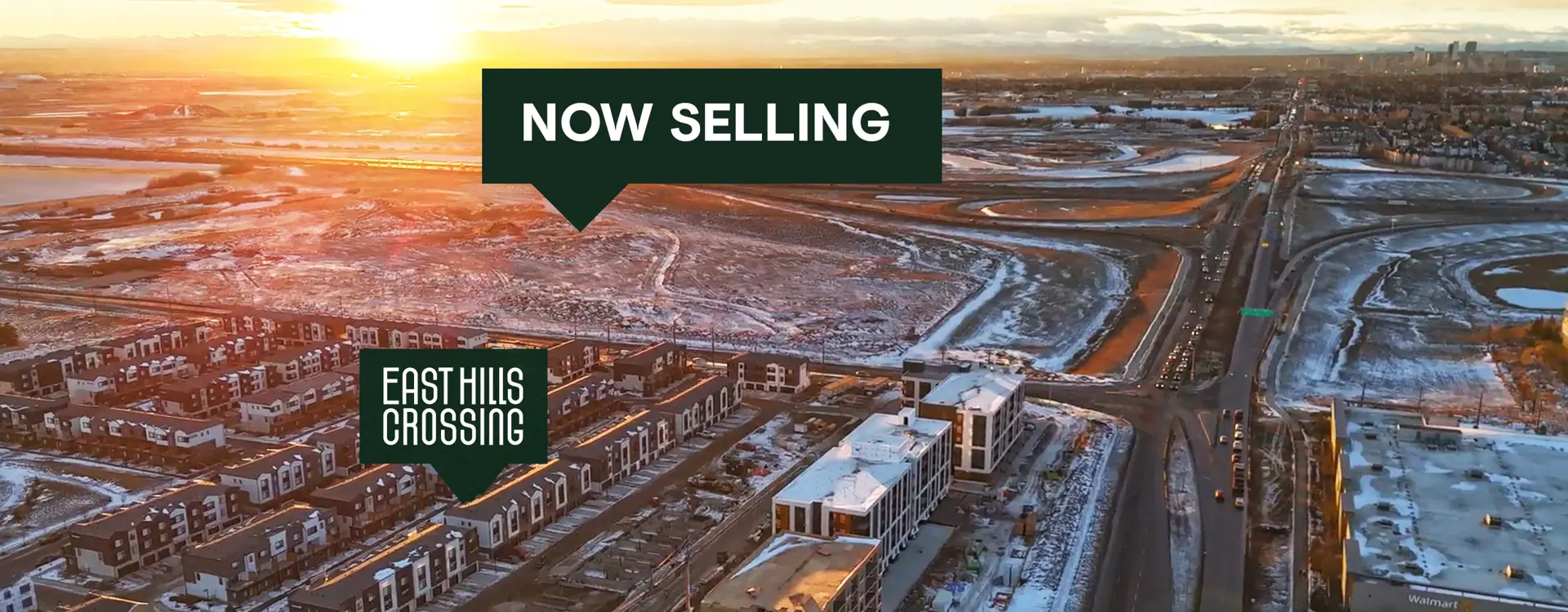 East Hills Crossing - Townhomes and Condos, Calgary. Artist’s rendering.