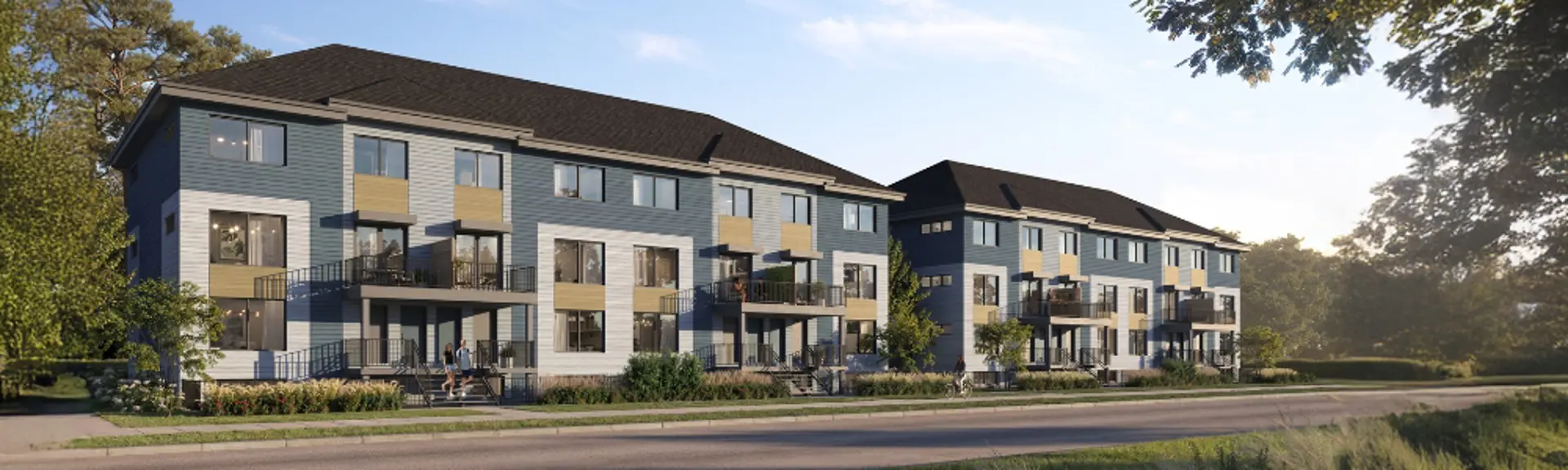 East Hills Metro Townhomes, Calgary. Artist’s rendering.